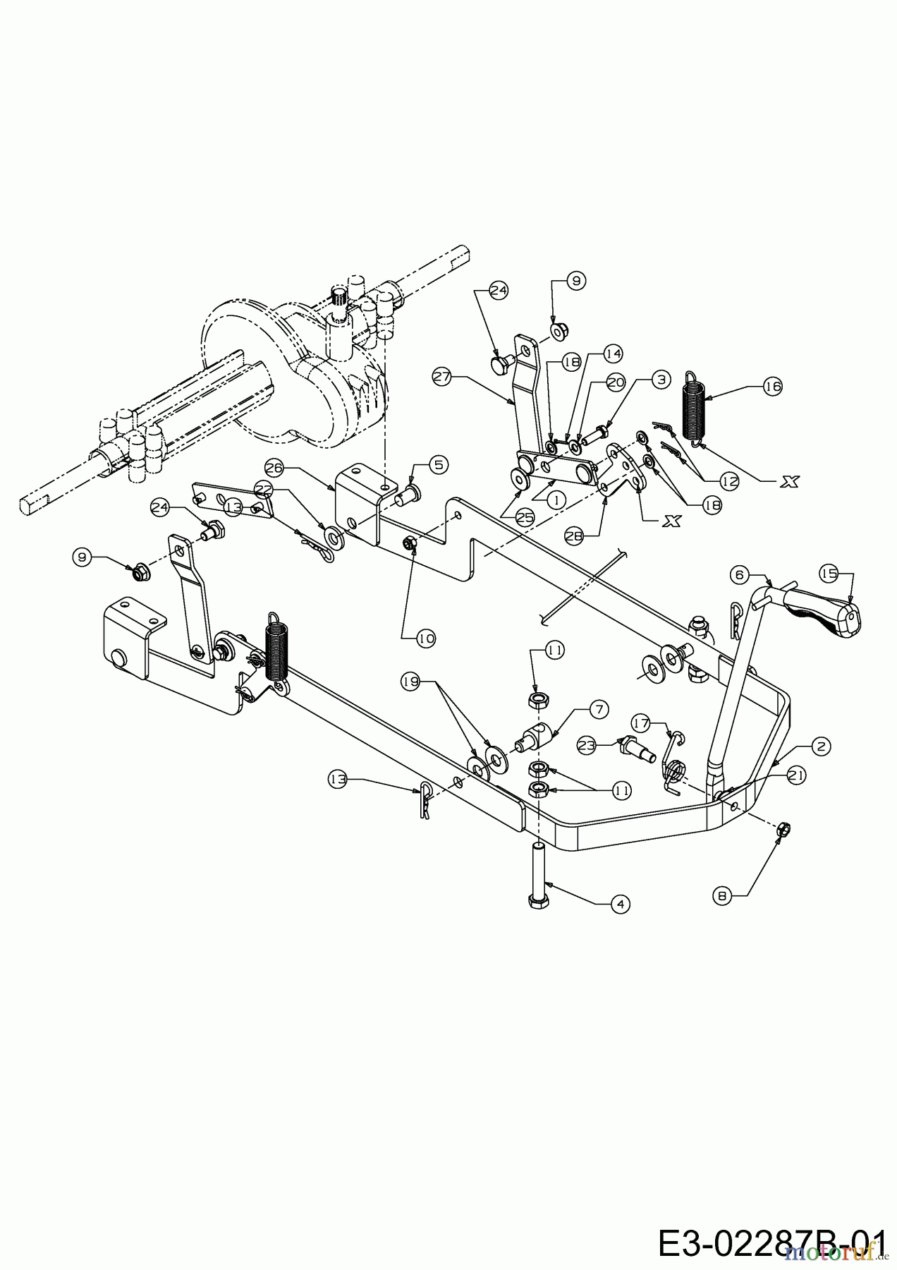 Gutbrod Rasentraktoren SC Edition 13B-334-690  (2011) Mähwerksaushebung