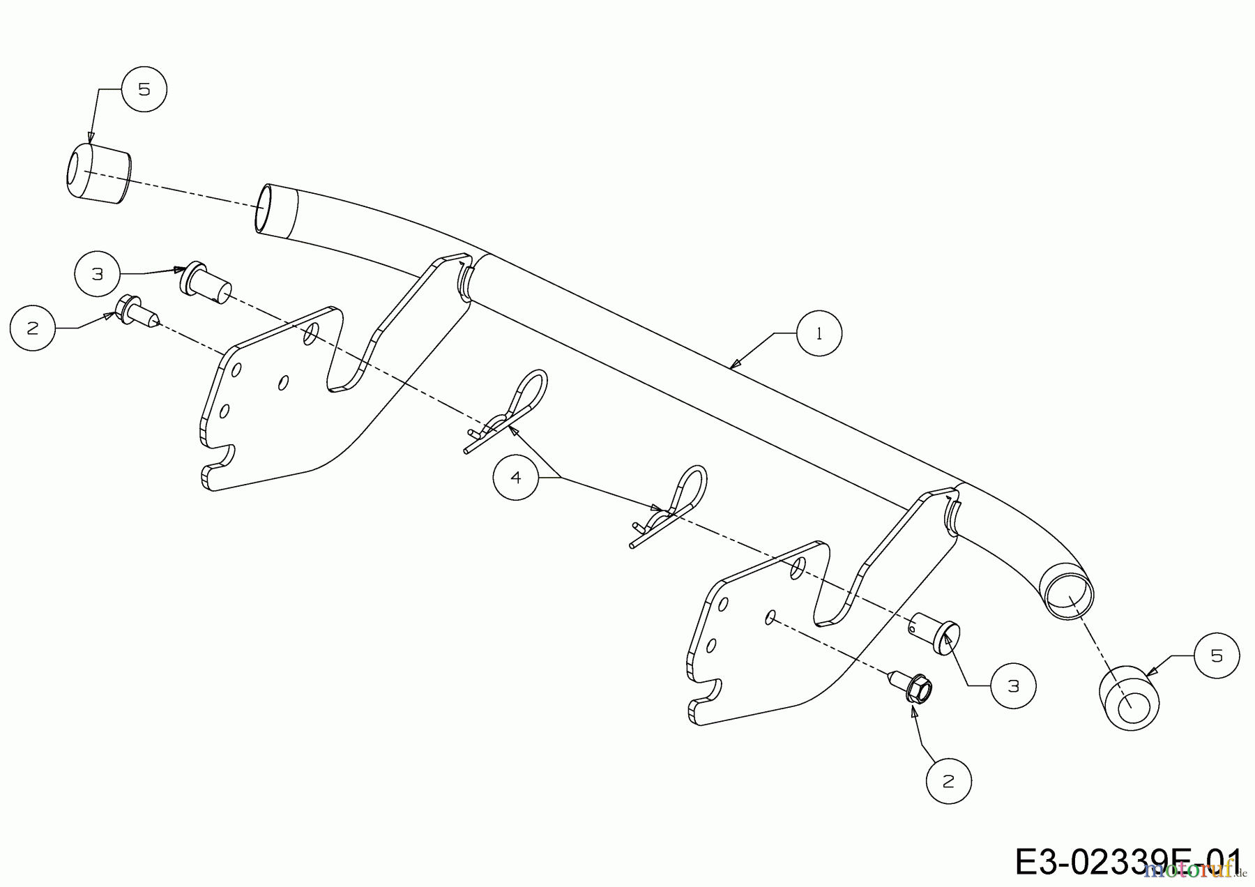 Mr. Bricolage Rasentraktoren BT 155-92 AH 2 13HM71KE648 (2015) Stoßstange