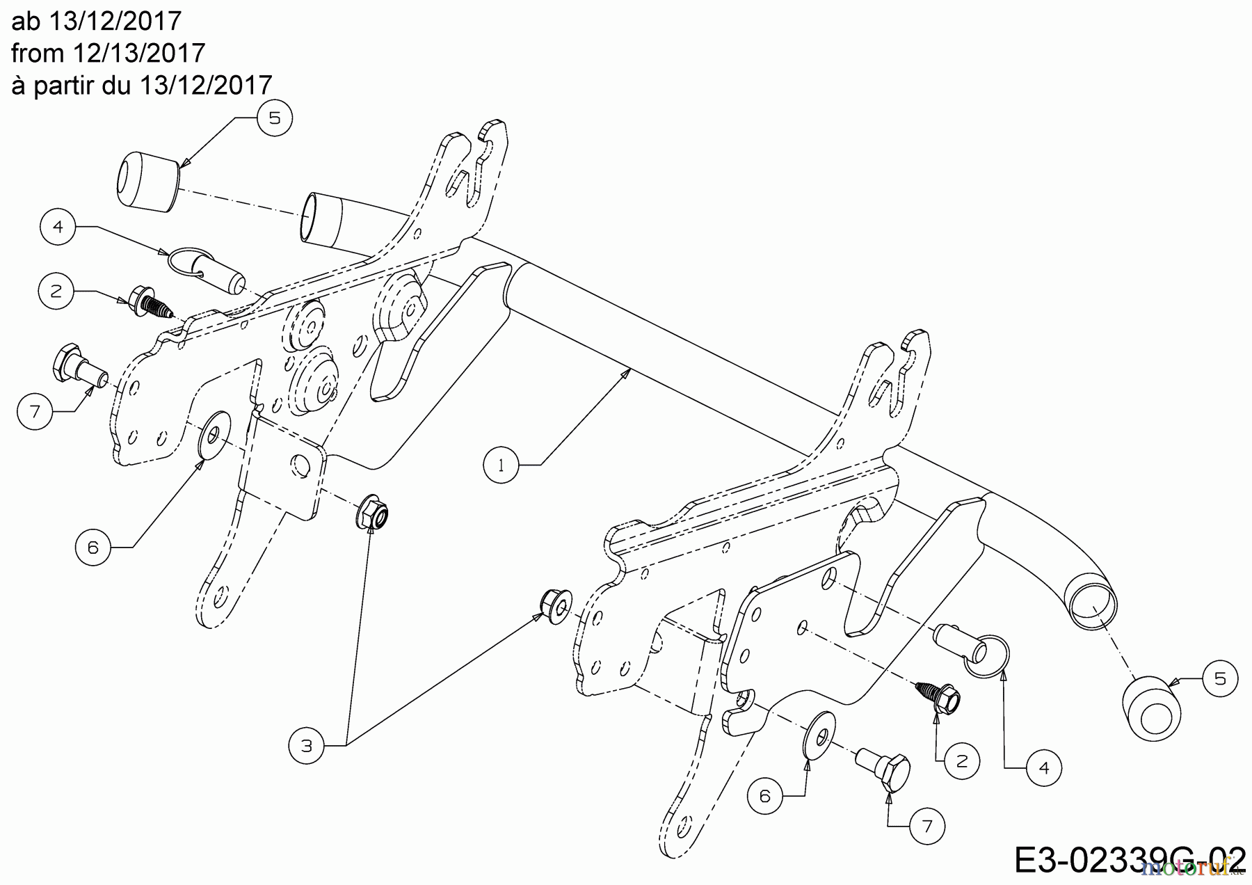 MTD Rasentraktoren LT 107 EXHK 13AG79KG682 (2018) Stoßstange ab 13/12/2017