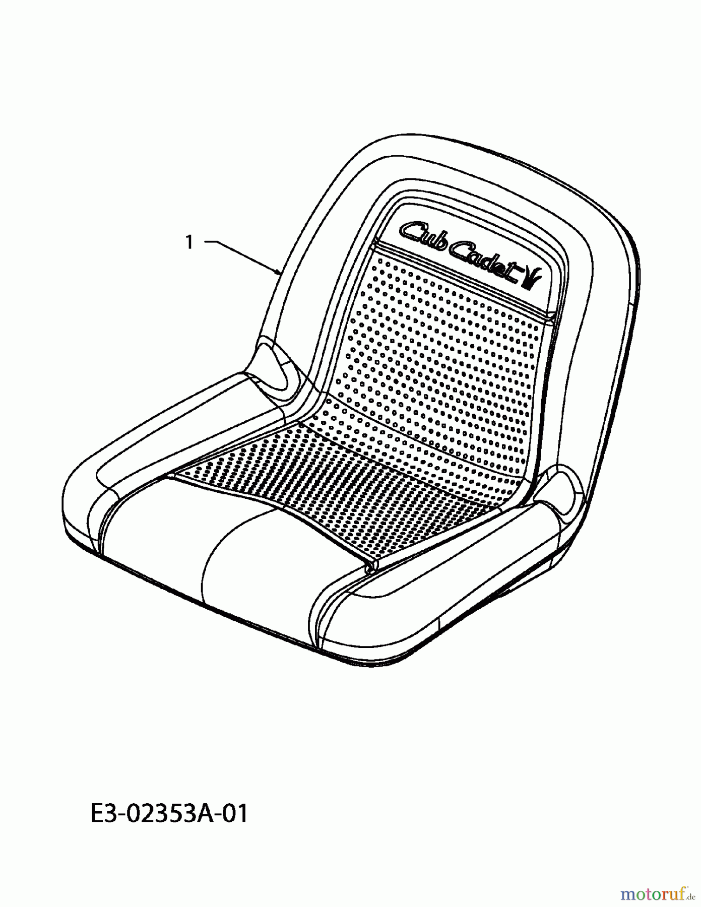 Cub Cadet Rasentraktoren CC 1000 RD 13A951CN603 (2008) Sitz