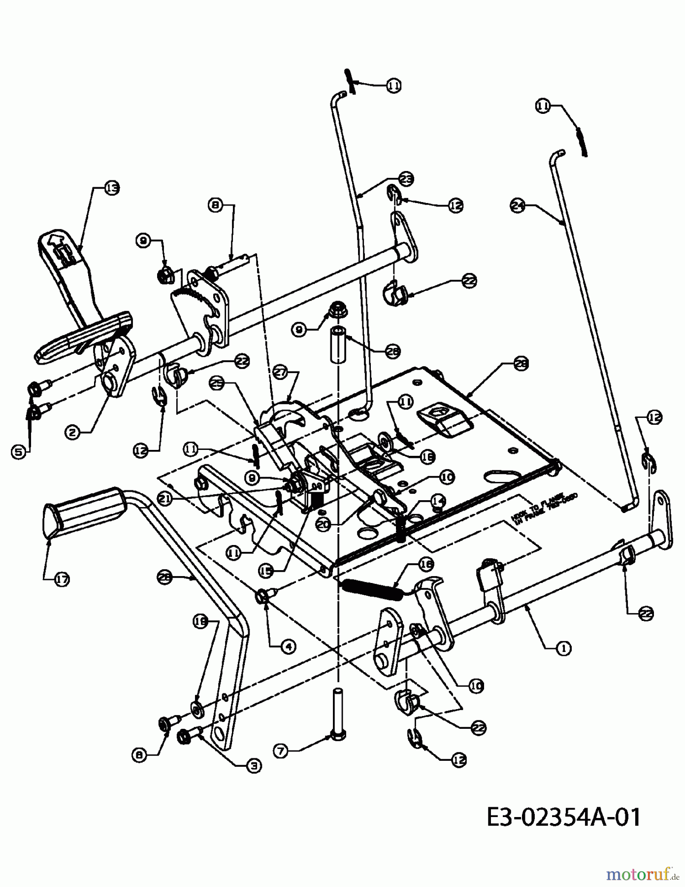  Cub Cadet Rasentraktoren CC 1023 RD 13AP51CJ603  (2005) Pedale