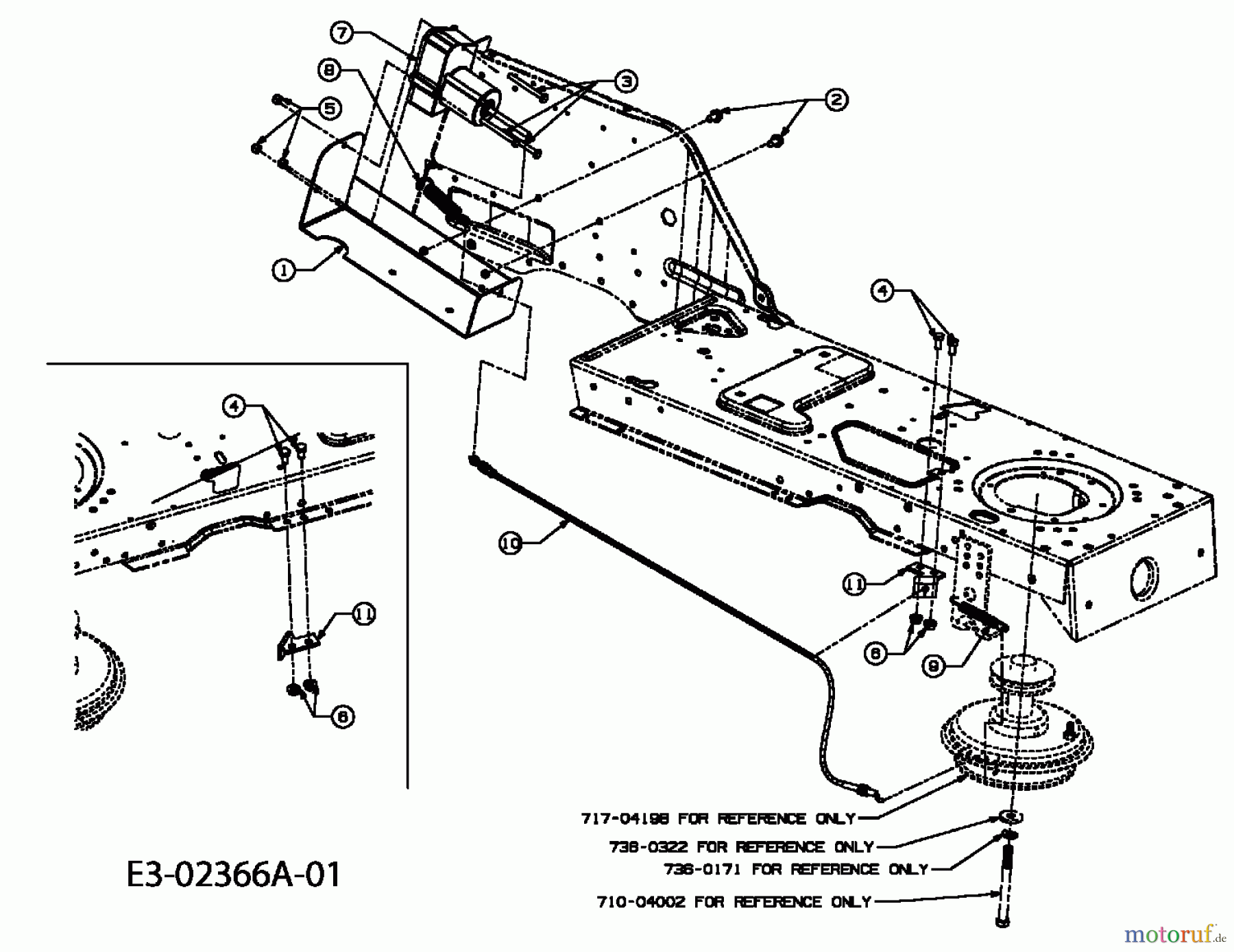 Cub Cadet Rasentraktoren CC 1020 RD 13AE51CN630 (2006) Einschaltmechanismus pneumatische Kupplung