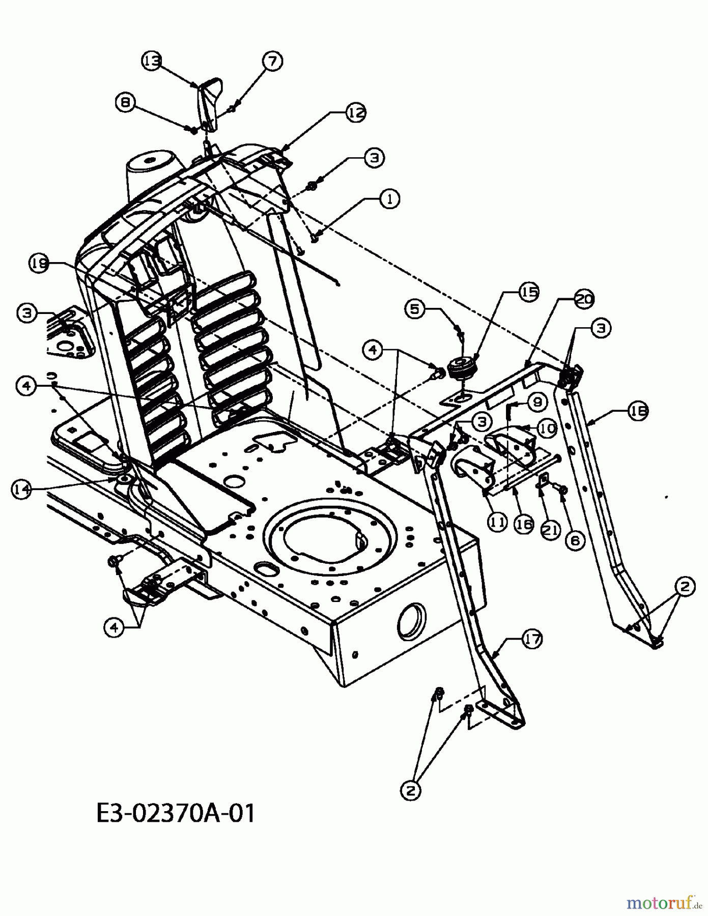  Cub Cadet Rasentraktoren CC 1023 RD 13AP51CJ603  (2005) Armaturenbrett