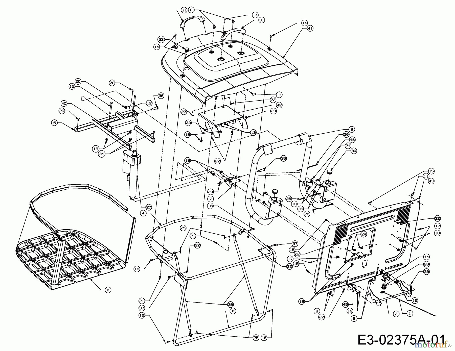  Cub Cadet Rasentraktoren CC 1023 RD 13AP51CJ603  (2005) Grasfangkorb