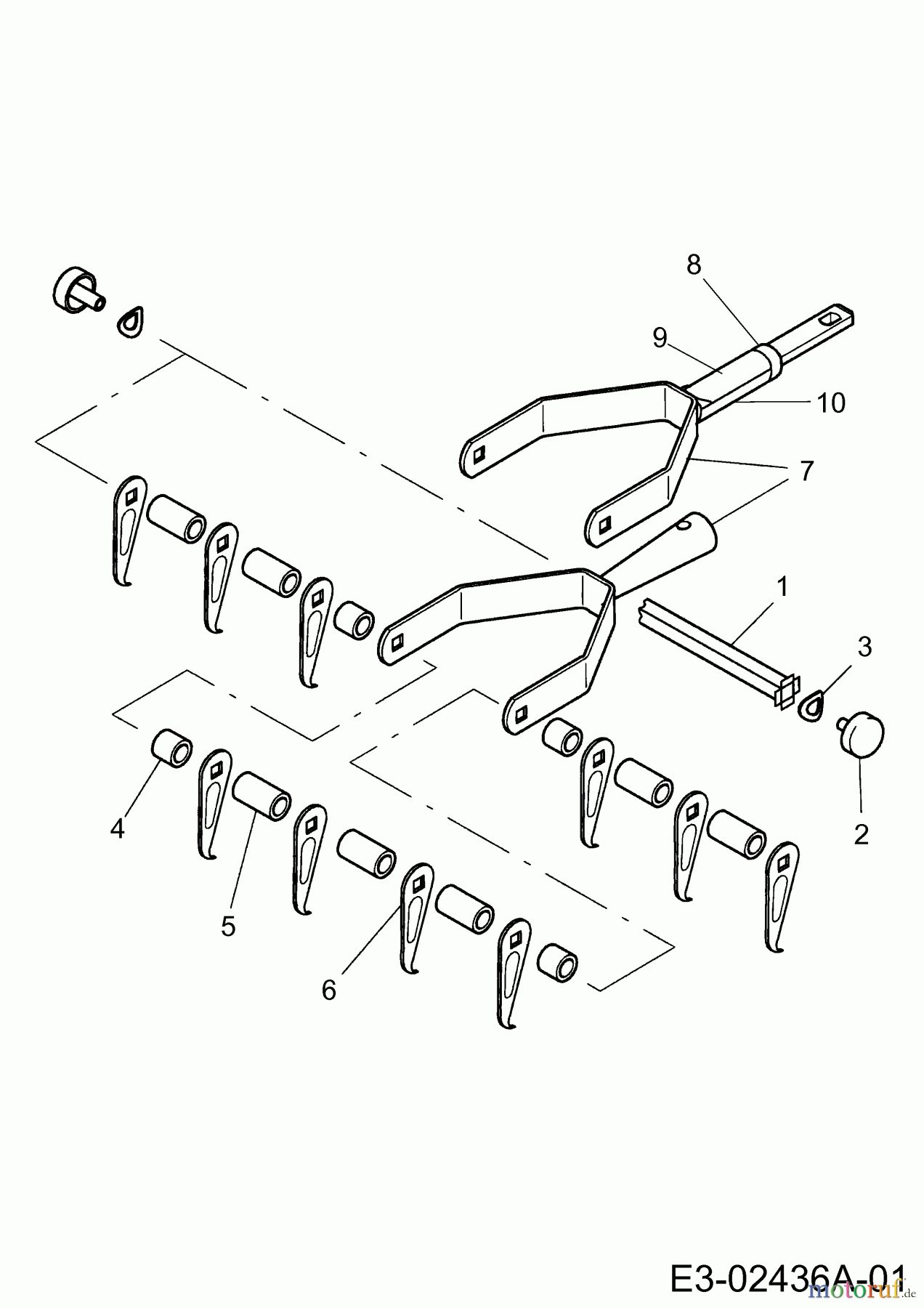 Wolf-Garten MultiStar multi-star® - Rasenpflege UD-S (Vertikutierer) 3574000  (1996) Grundgerät