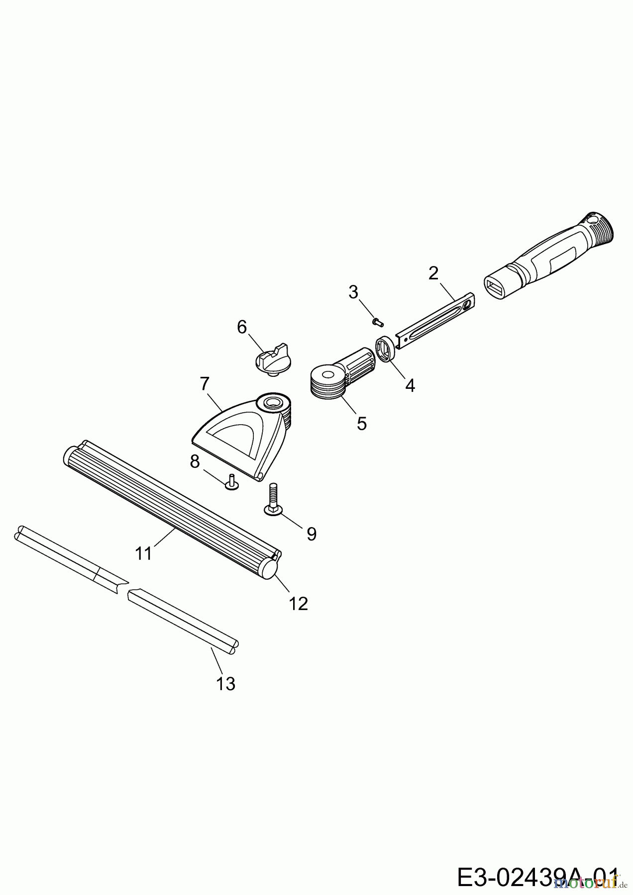  Wolf-Garten MultiStar multi-star® - Reinigungsgeräte EW-M (Fensterwischer) 3908000  (2003) Grundgerät