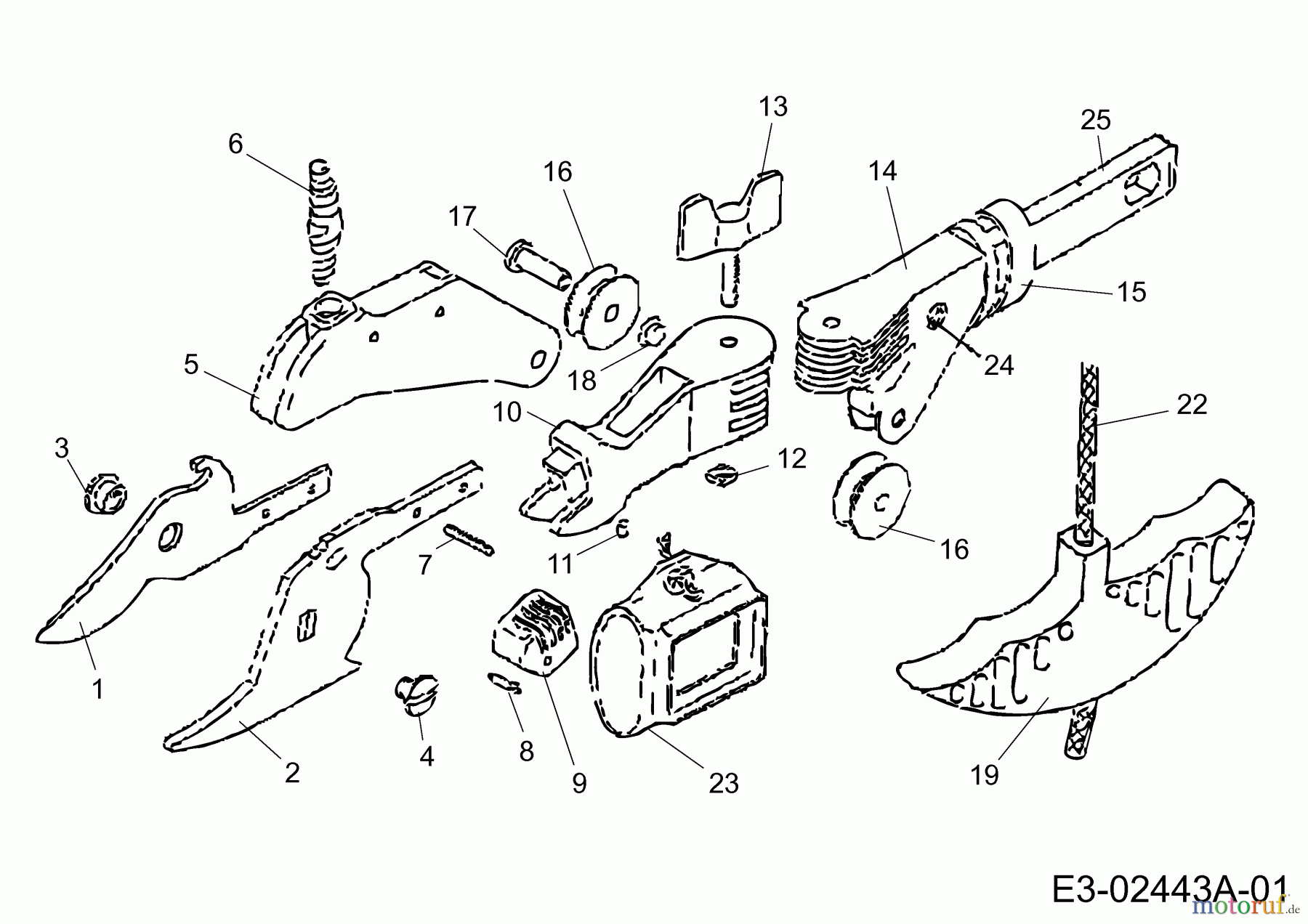 Wolf-Garten MultiStar multi-star® - Teichschere RW-M 7203000 (1996) Grundgerät