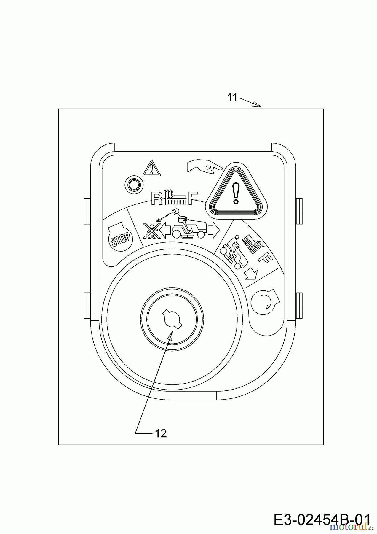 Cub Cadet Rasentraktoren CC 1016 AF 13BD90AF603 (2016) Zündschloss