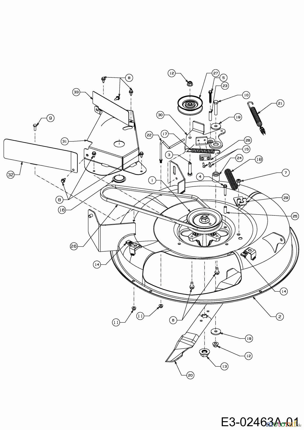  MTD Rasentraktoren Minirider 60 SD 13A625JC600  (2014) Mähwerk C (24