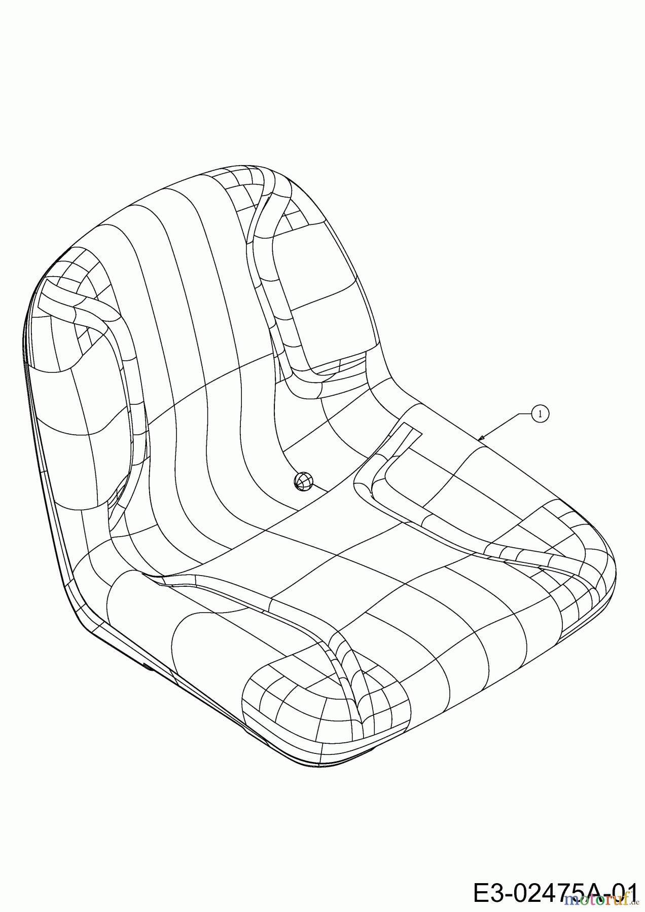 MTD Rasentraktoren 20/42 Automatic 13AT785S306 (2017) Sitz