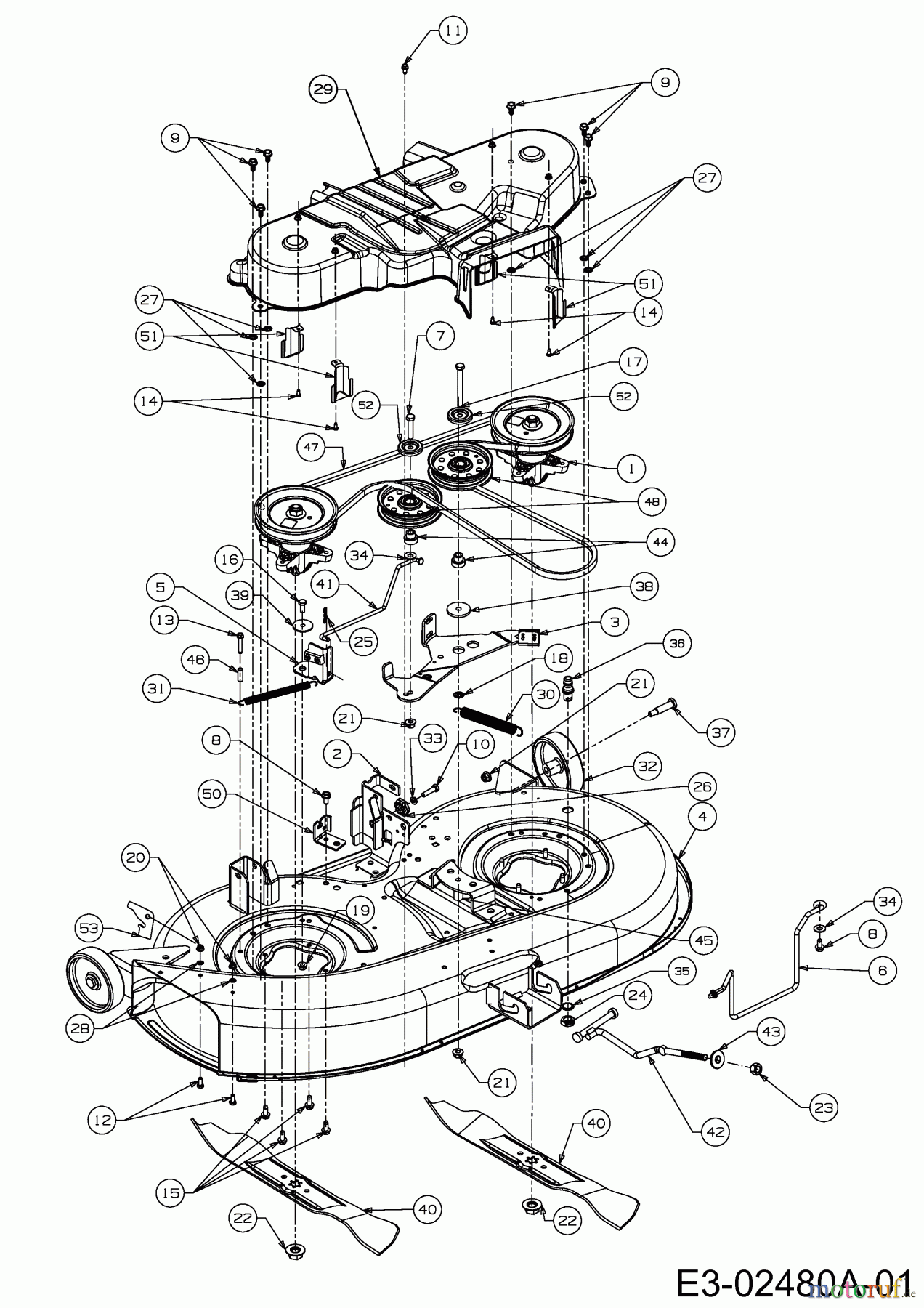  Colombia Rasentraktoren PX 18 KT 107 H 13HG79GG646  (2014) Mähwerk G (42