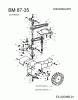 MTD BM 87-35 25A-FM0G678 (2010) Ersatzteile Fahrantrieb, Räder