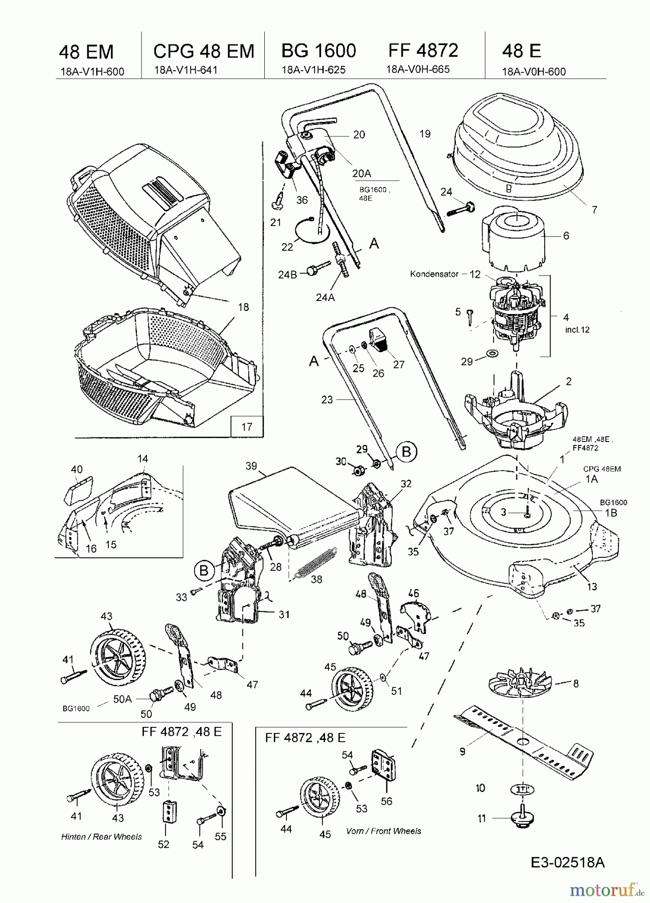  Best Garden Elektromäher BG 1600 18A-V1H-625  (2005) Grundgerät