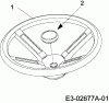 MTD Pinto E-Start 13B5065-478 (2007) Ersatzteile Lenkrad