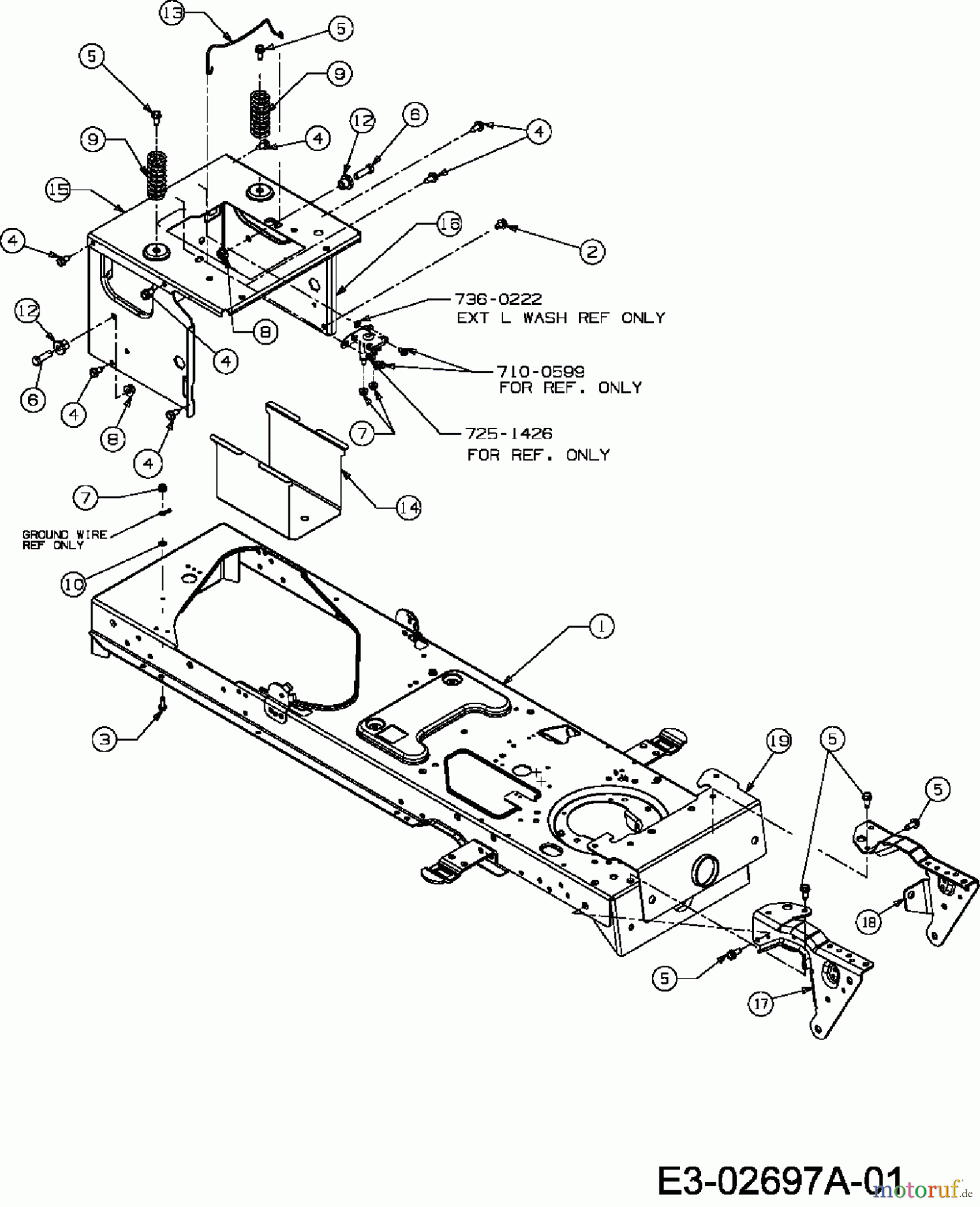  Gutbrod Rasentraktoren DLX 96 SA 13AV606F690  (2006) Rahmen