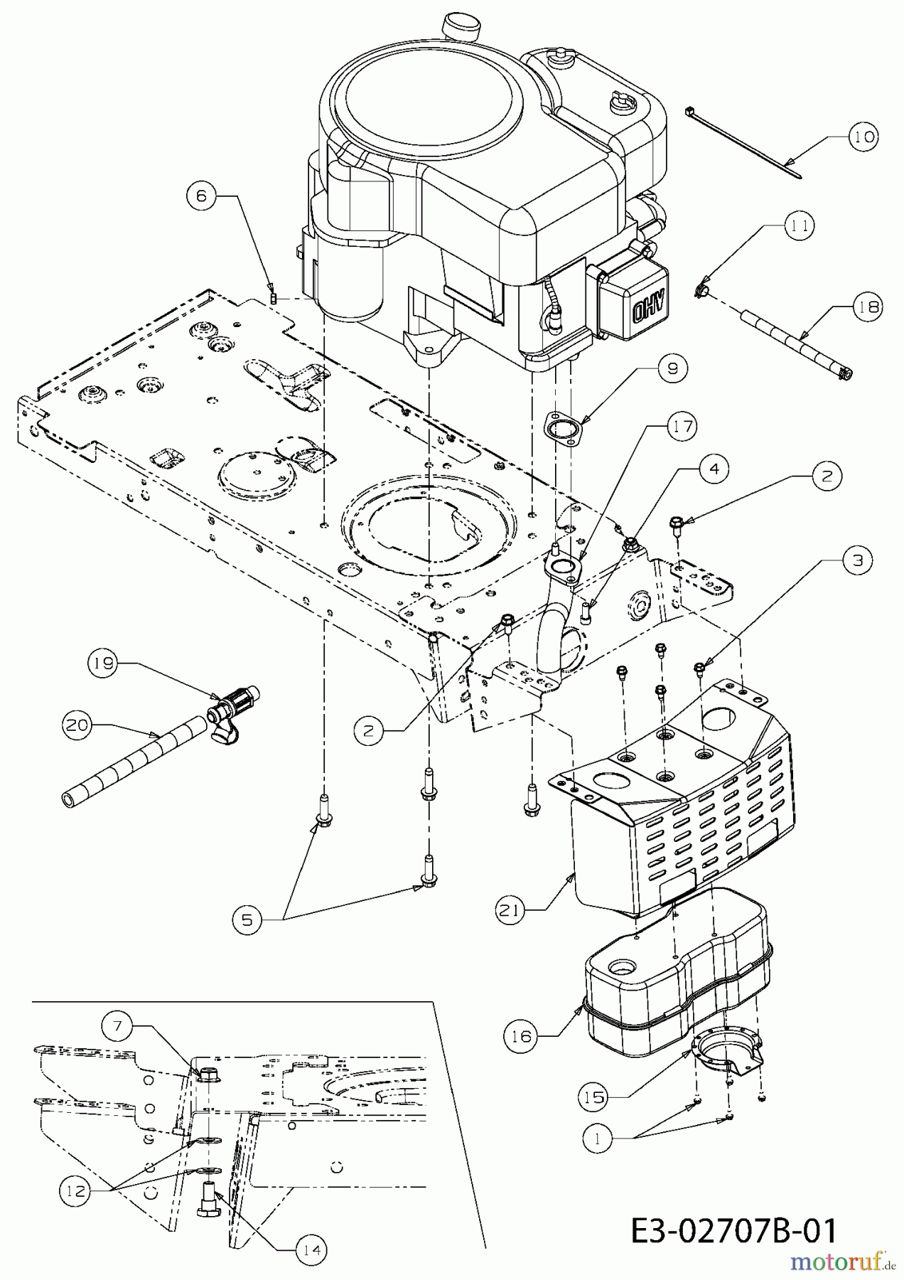 Bolens Rasentraktoren BL 155/92 AT 13A3785E684 (2008) Motorzubehör