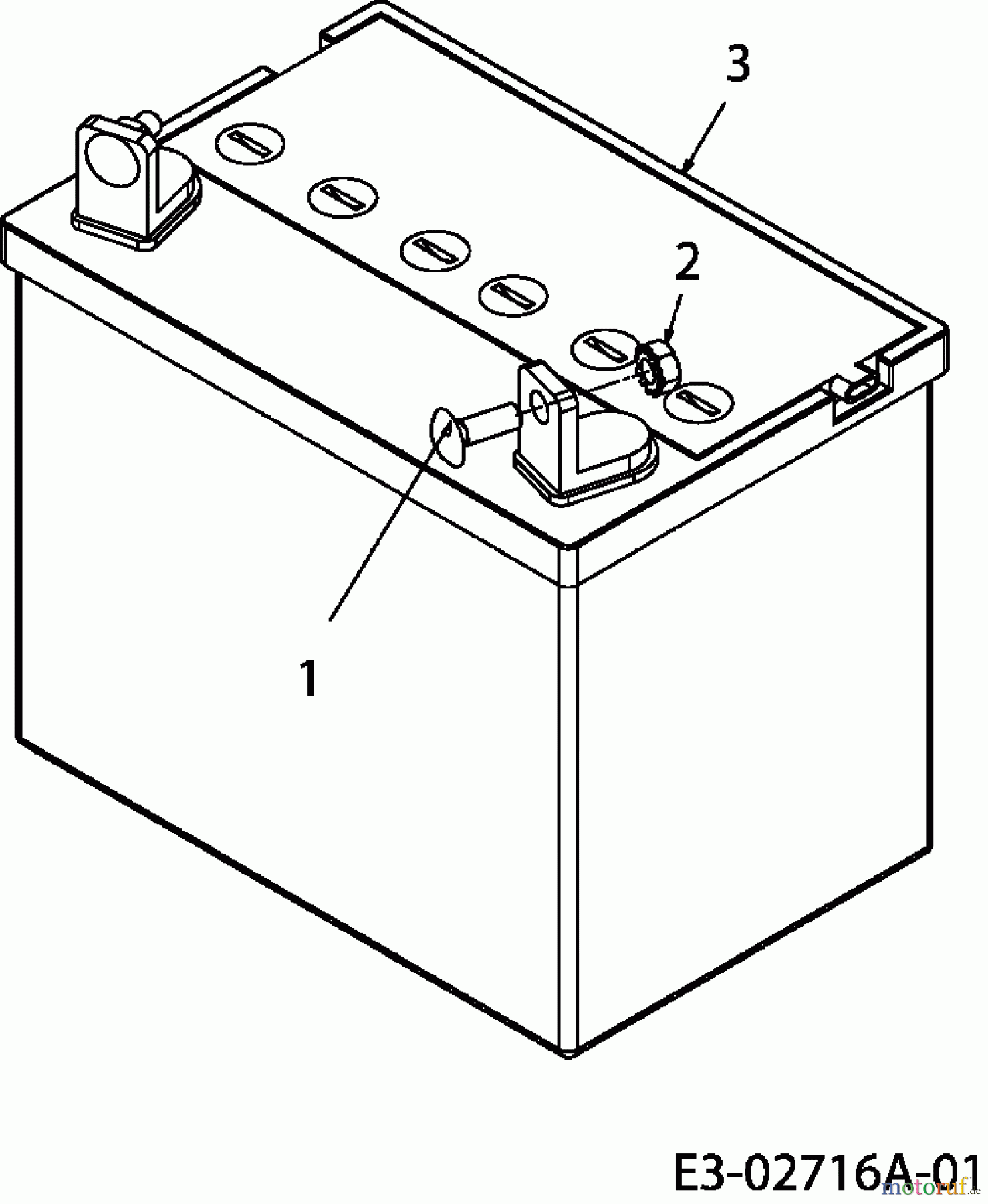  Iks-Pro Rasentraktoren 200 KLA 13AP798G660  (2006) Batterie