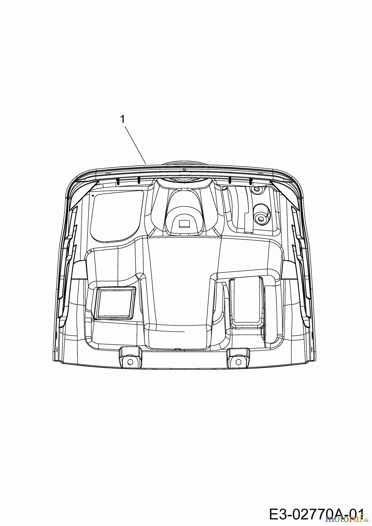 MTD Rasentraktoren 22/46 13AT77KT308 (2014) Armaturenbrett Oberteil