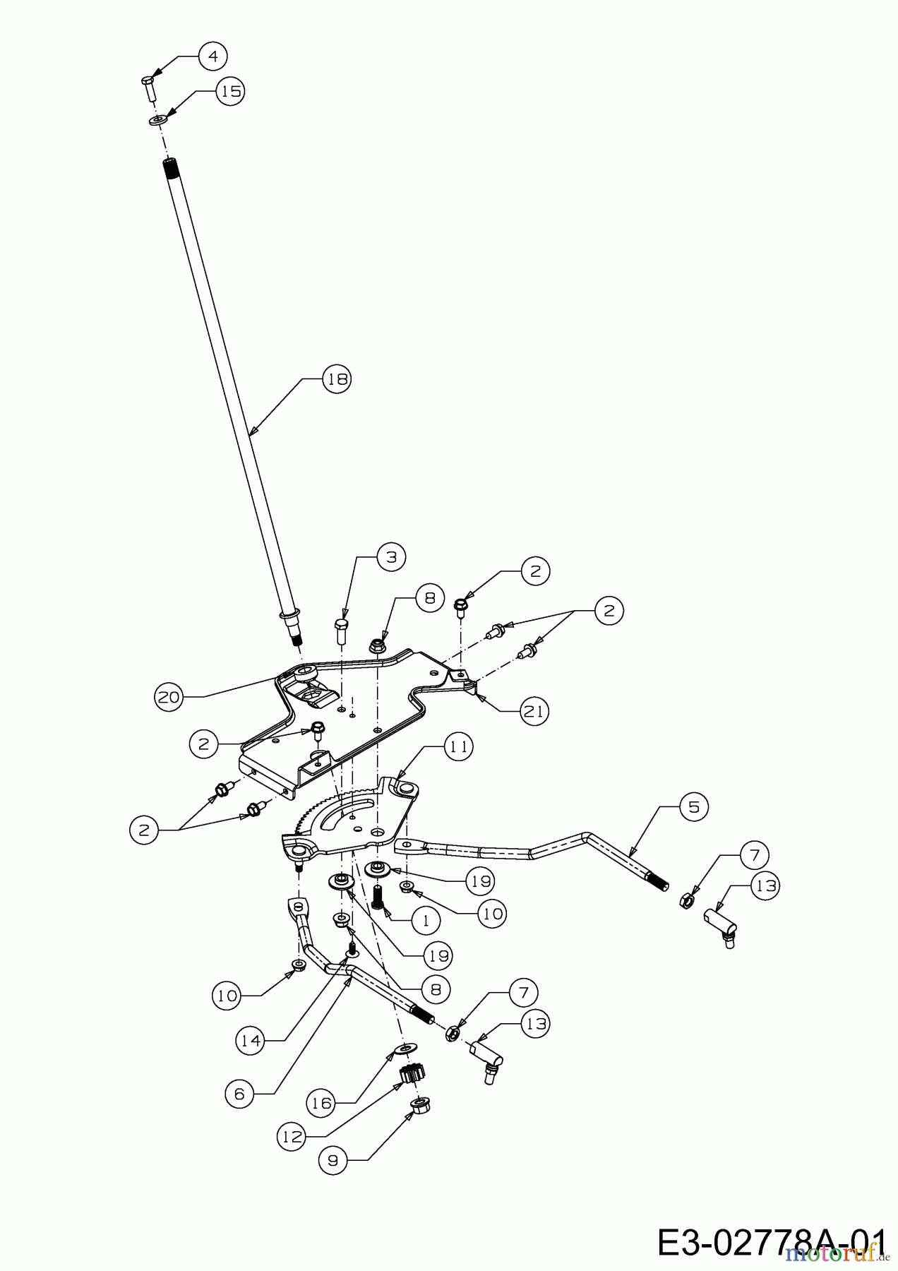 Cub Cadet Rasentraktoren CC 1018 AG 13BD90AG603 (2014) Lenkung