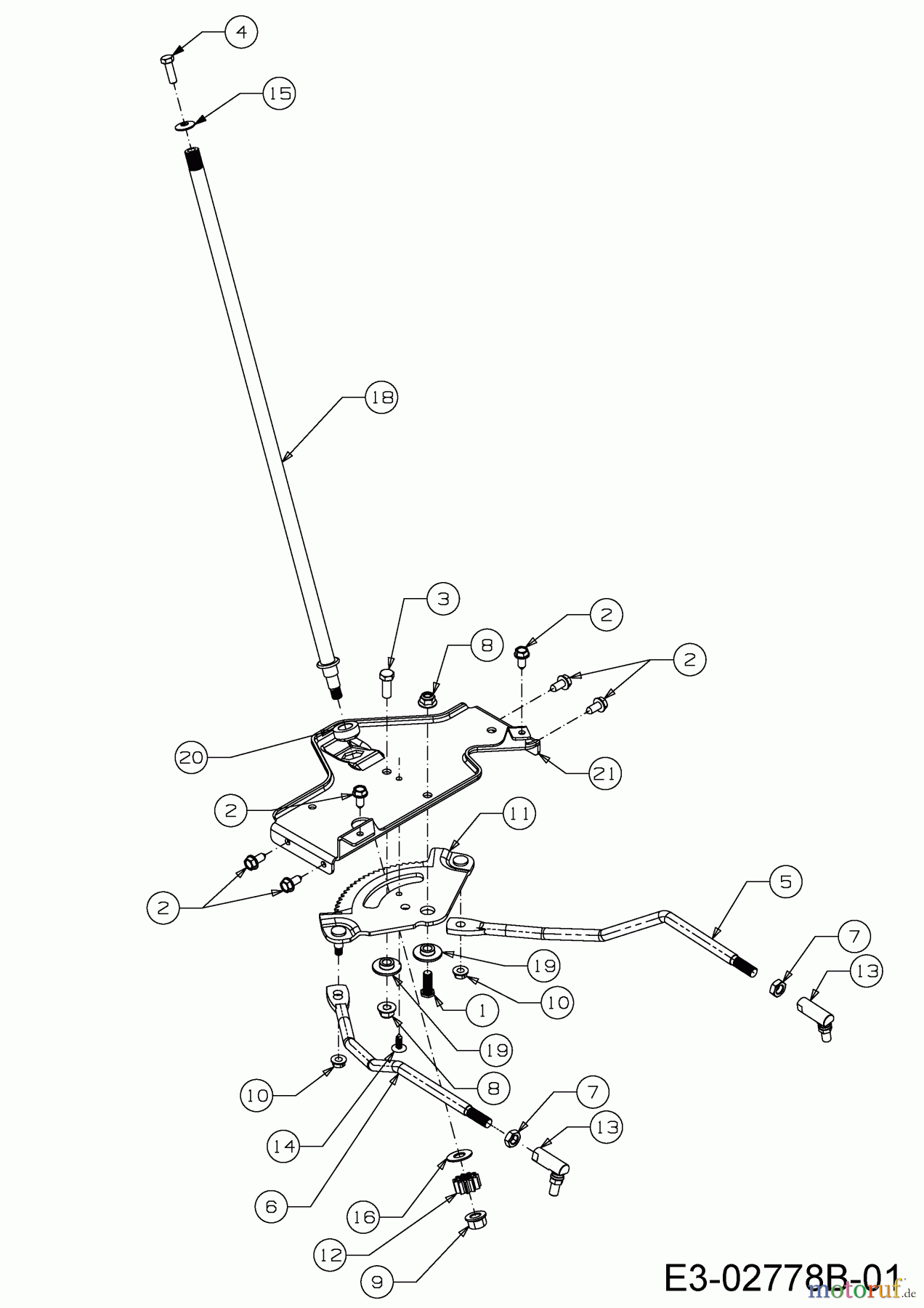 Cub Cadet Rasentraktoren CC 1018 BHG 13HT93AG603 (2015) Lenkung