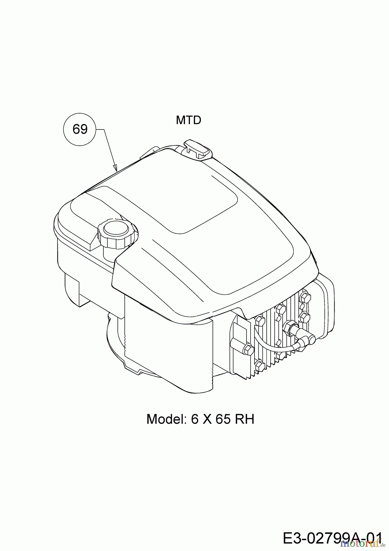 Mr.Gardener Motormäher mit Antrieb HW 46 BA-ES 12AETNS7629 (2015) Motor