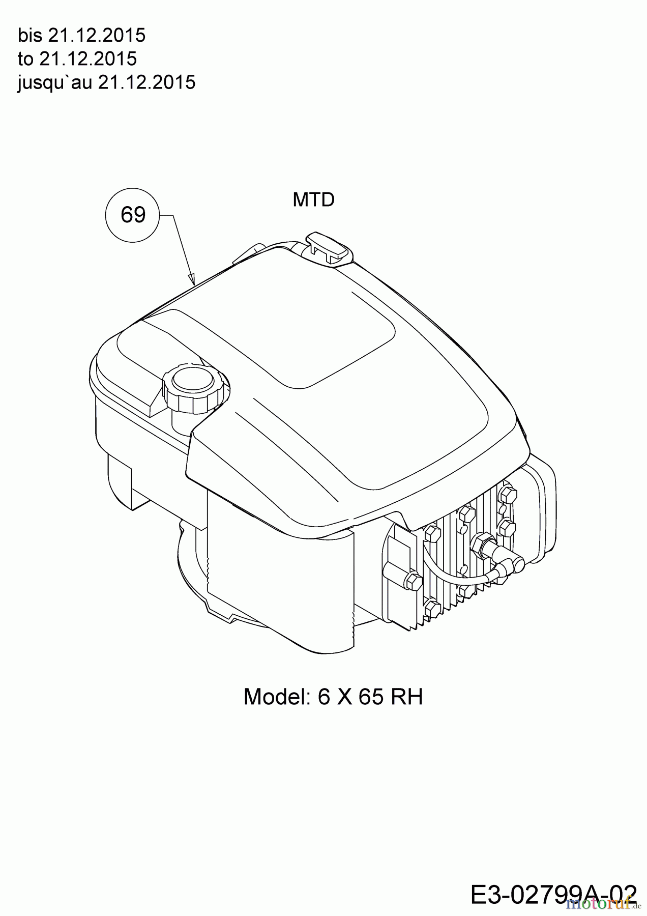 Cub Cadet Motormäher mit Antrieb CC 53 SPOE V HW 12ACPVS7603 (2016) Motor MTD bis 21.12.2015