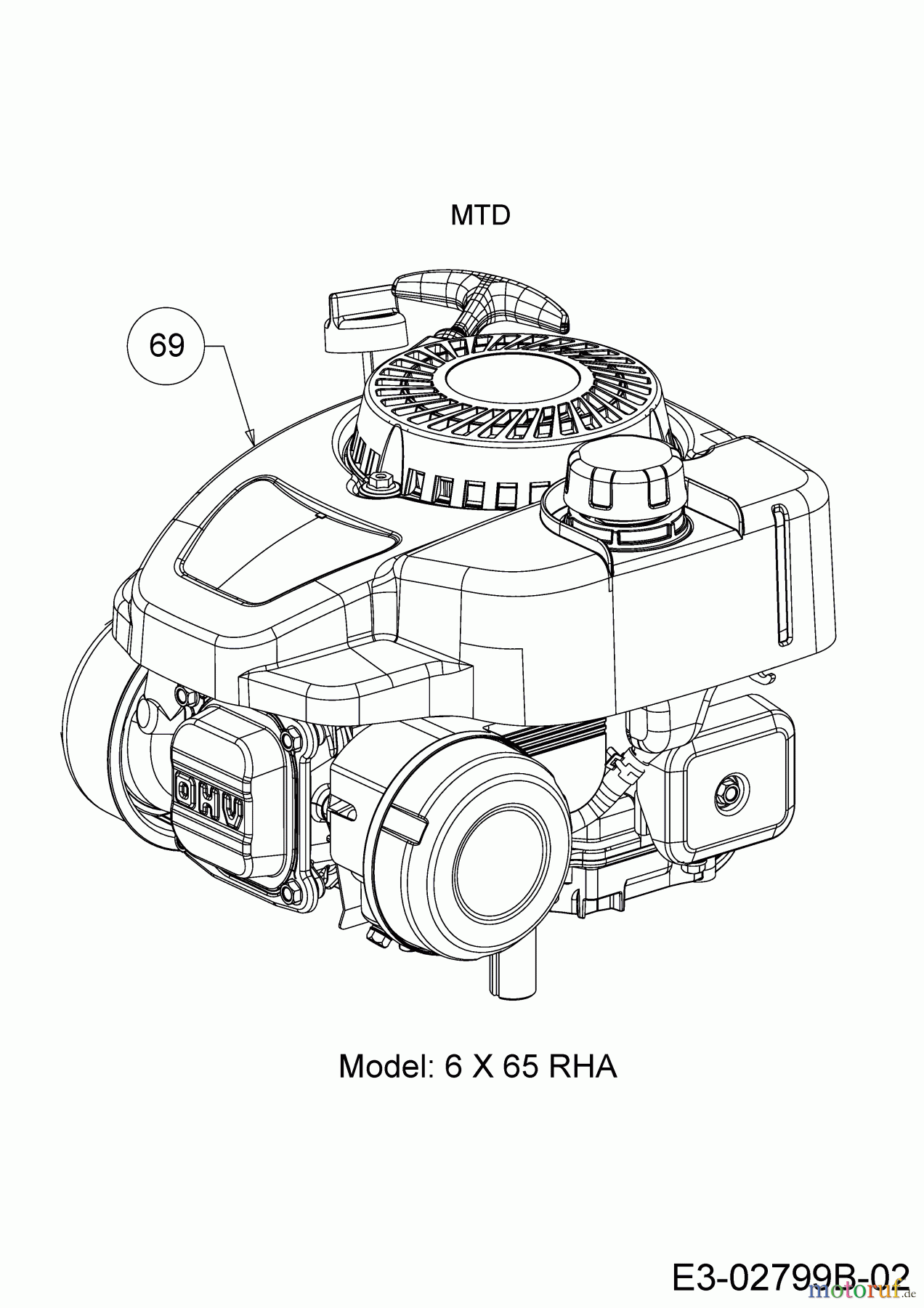 MTD Motormäher mit Antrieb 53 SPOSE 12AEPCS7678 (2017) Motor MTD
