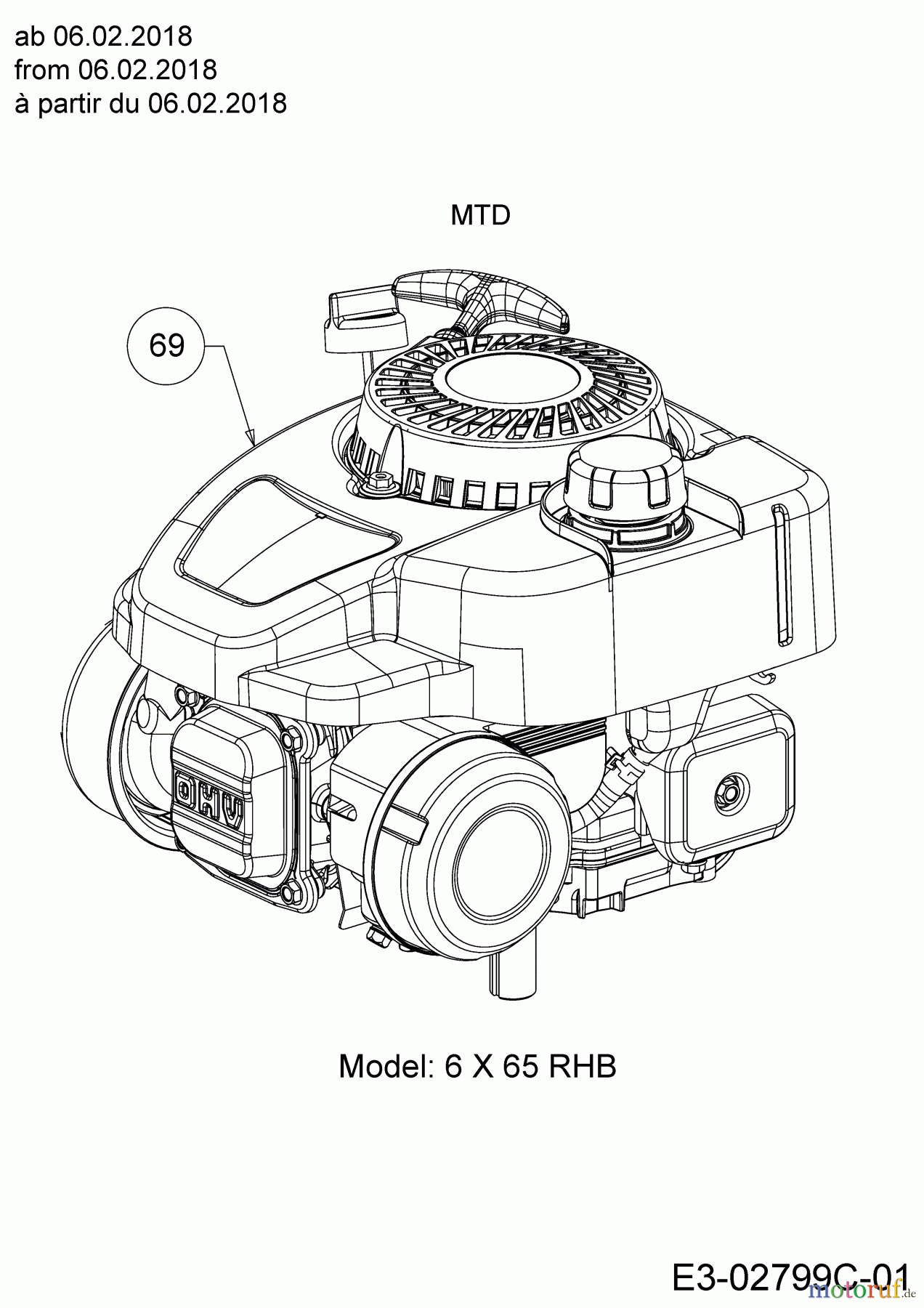 WOLF-Garten Expert Motormäher mit Antrieb Expert 46 W ES SP 12ACYAS7650 (2018) Motor MTD ab 06.02.2018