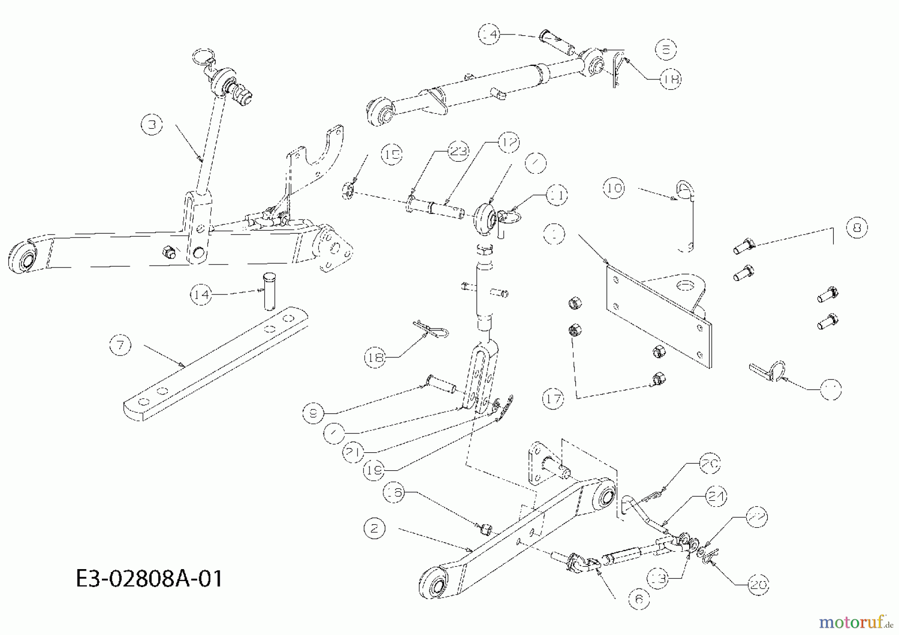  Massey Ferguson Kompakttraktoren MF 22-28 GC 54AD64J-695  (2007) Dreipunktheckaushebung