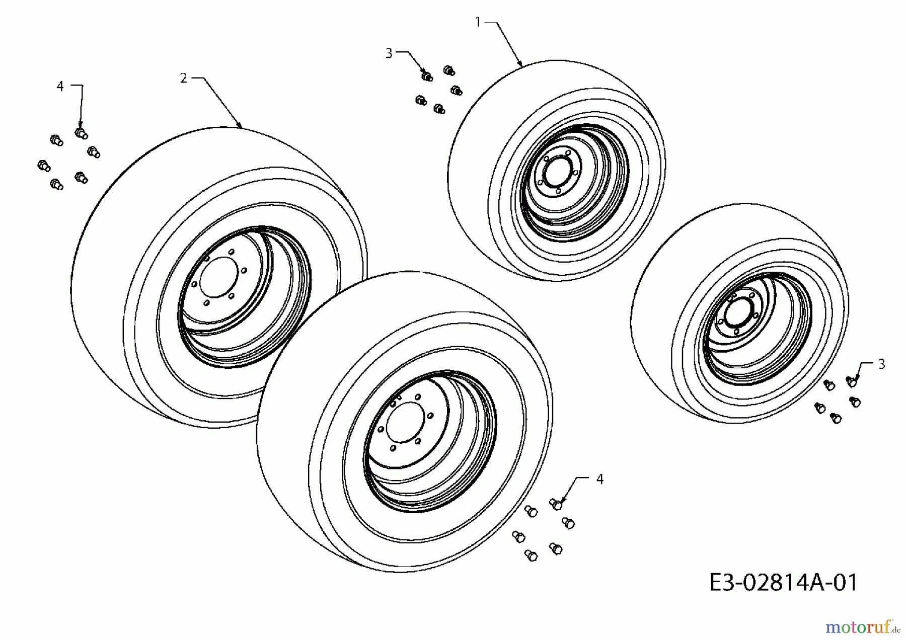  Massey Ferguson Kompakttraktoren MF 22-28 GC 54AD64J-695  (2007) Räder
