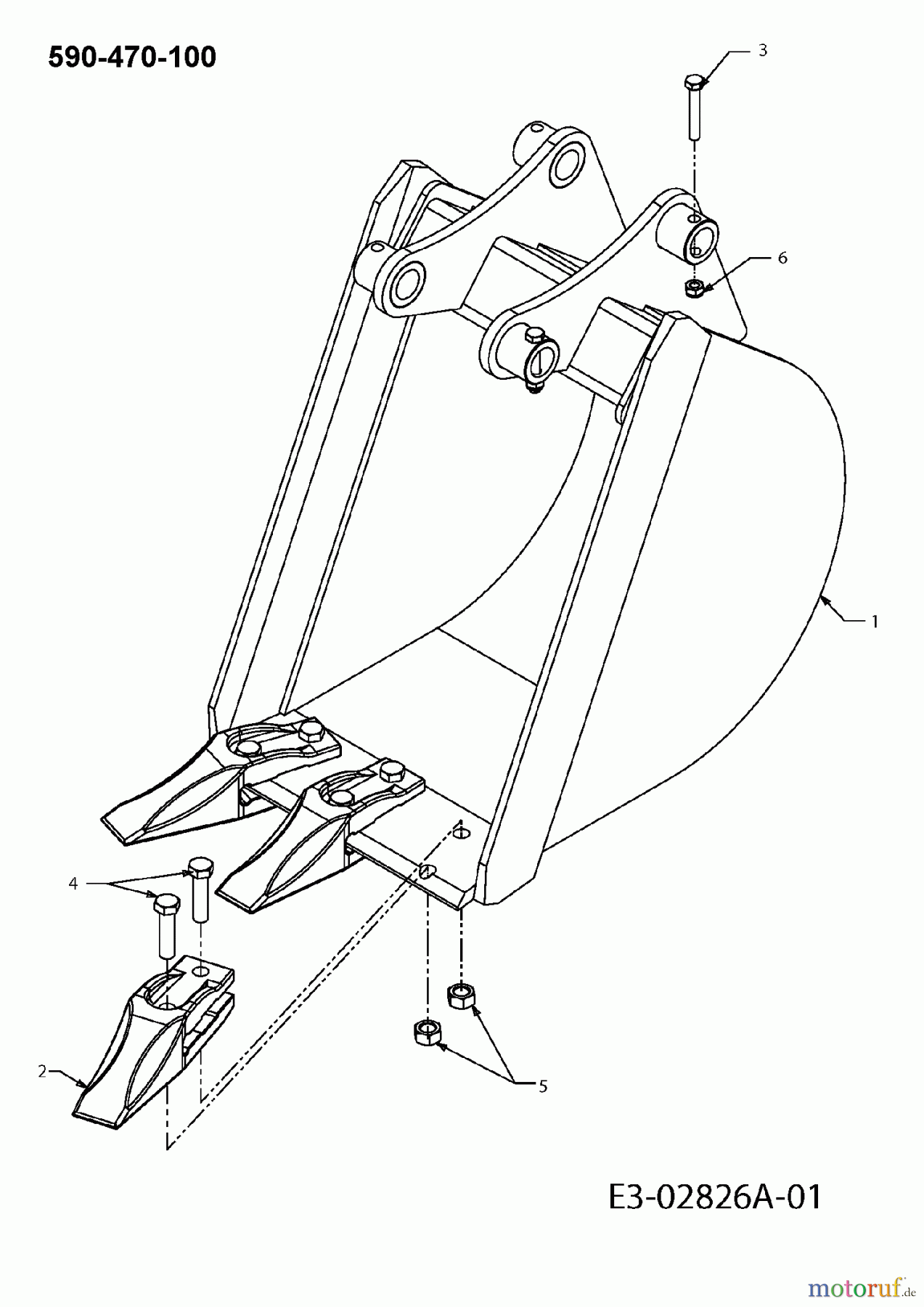 MTD Zubehör Zubehör Kompakttraktoren Schaufeln 470 - 12