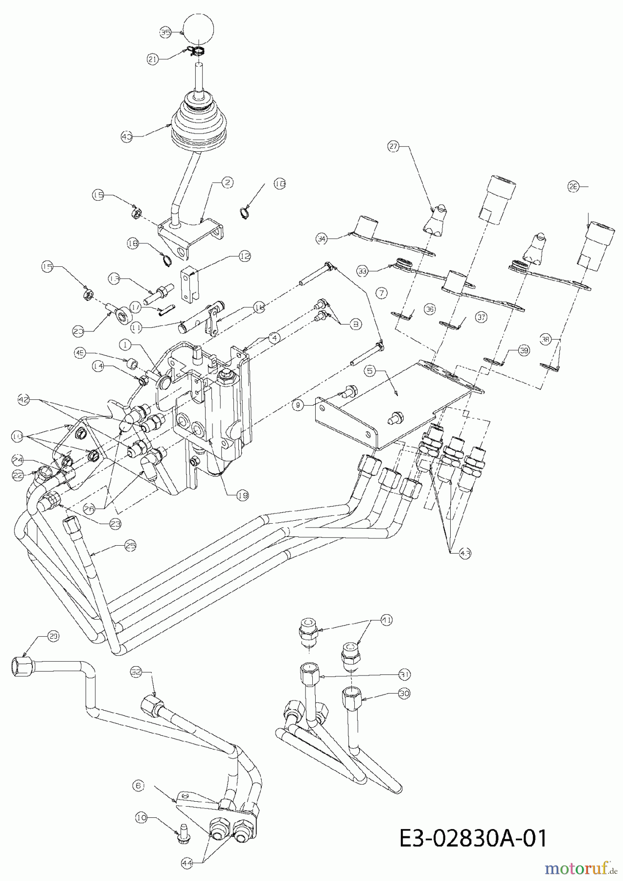 Cub Cadet Kompakttraktoren HDS 6284 54AD74HD603 (2007) Joystick Frontlader