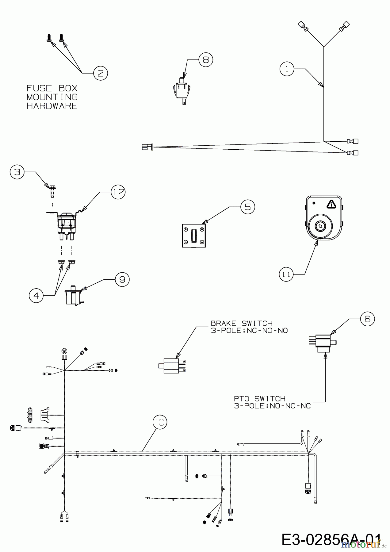  Rasor Rasentraktoren V 220 I 13HU99KN618  (2014) Elektroteile