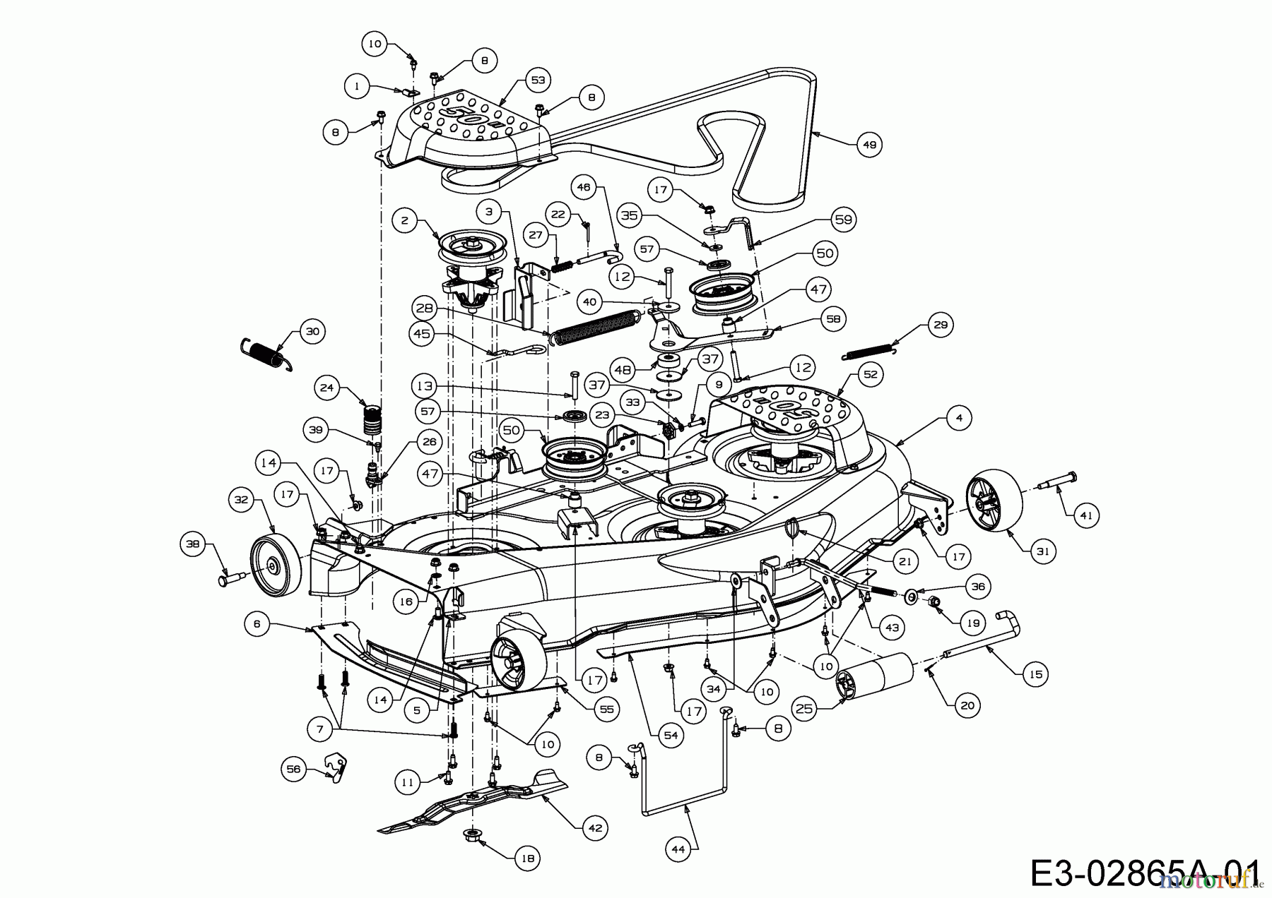 Cub Cadet Rasentraktoren LGTX 1050 13AS92AP056 (2015) Mähwerk P (50
