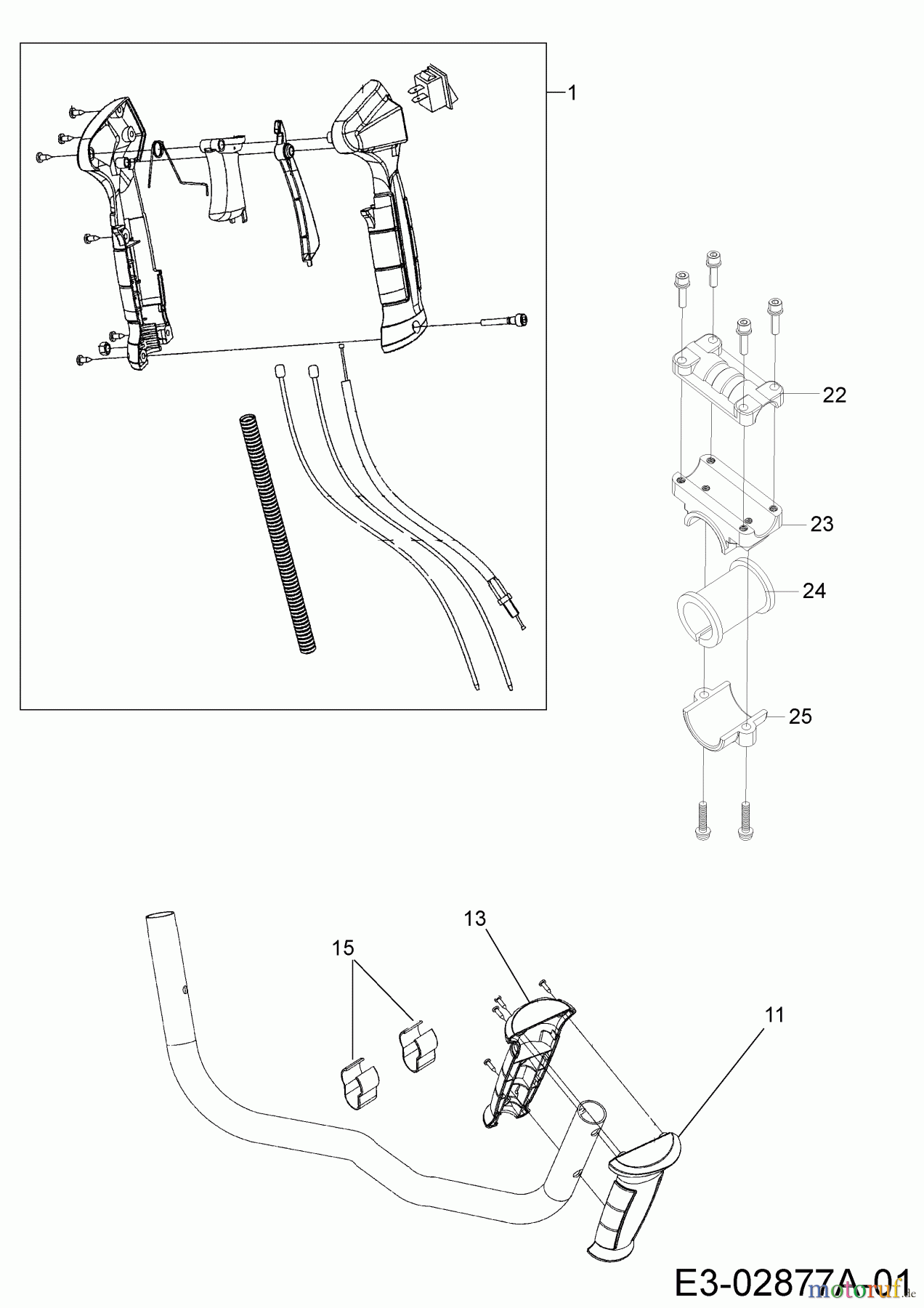  Mastercut Motorsensen 2052 B 41AD0UZB659  (2014) Griff