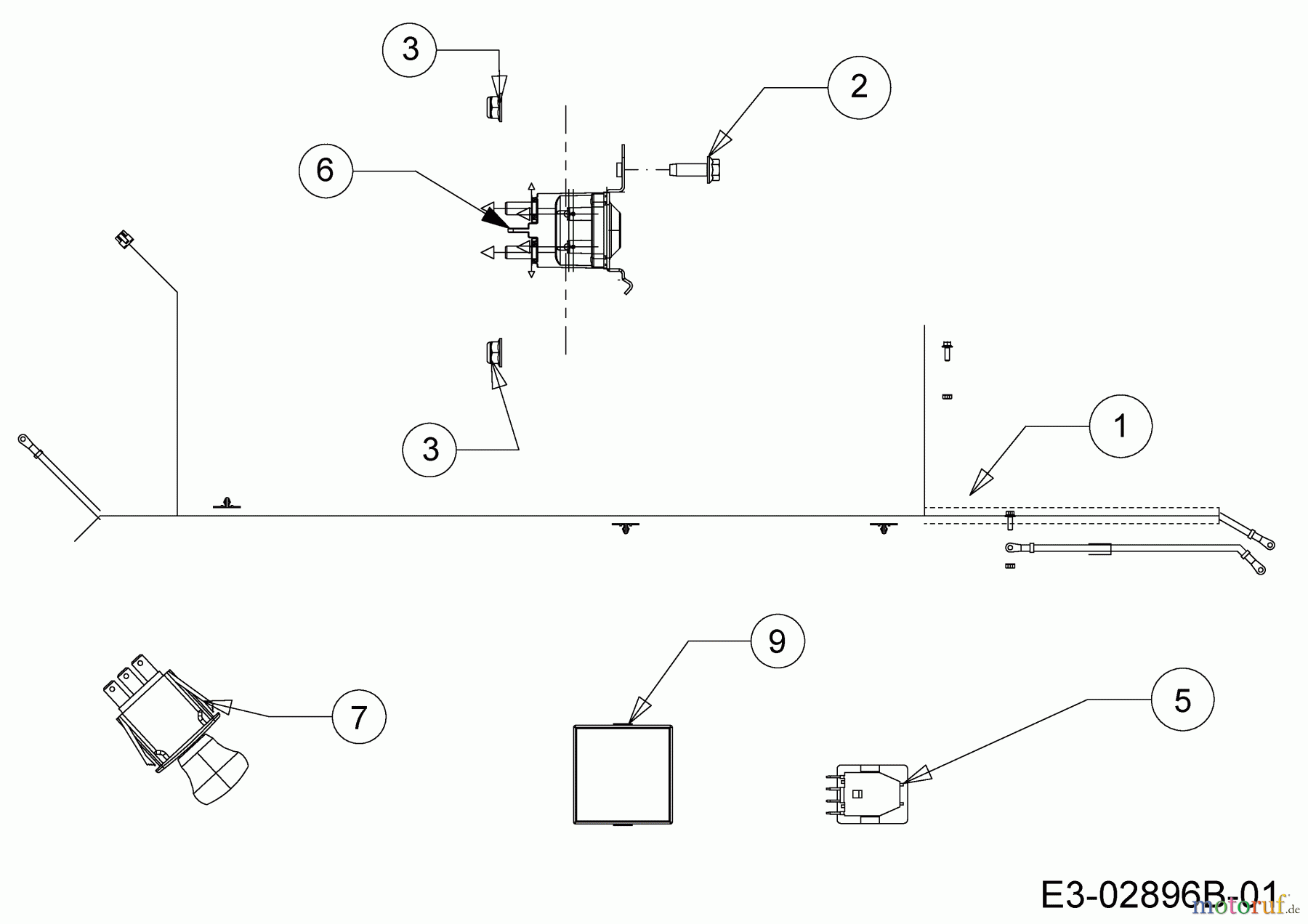  Masport Rasentraktoren Masport 42 13AL93GS319  (2015) Elektroteile