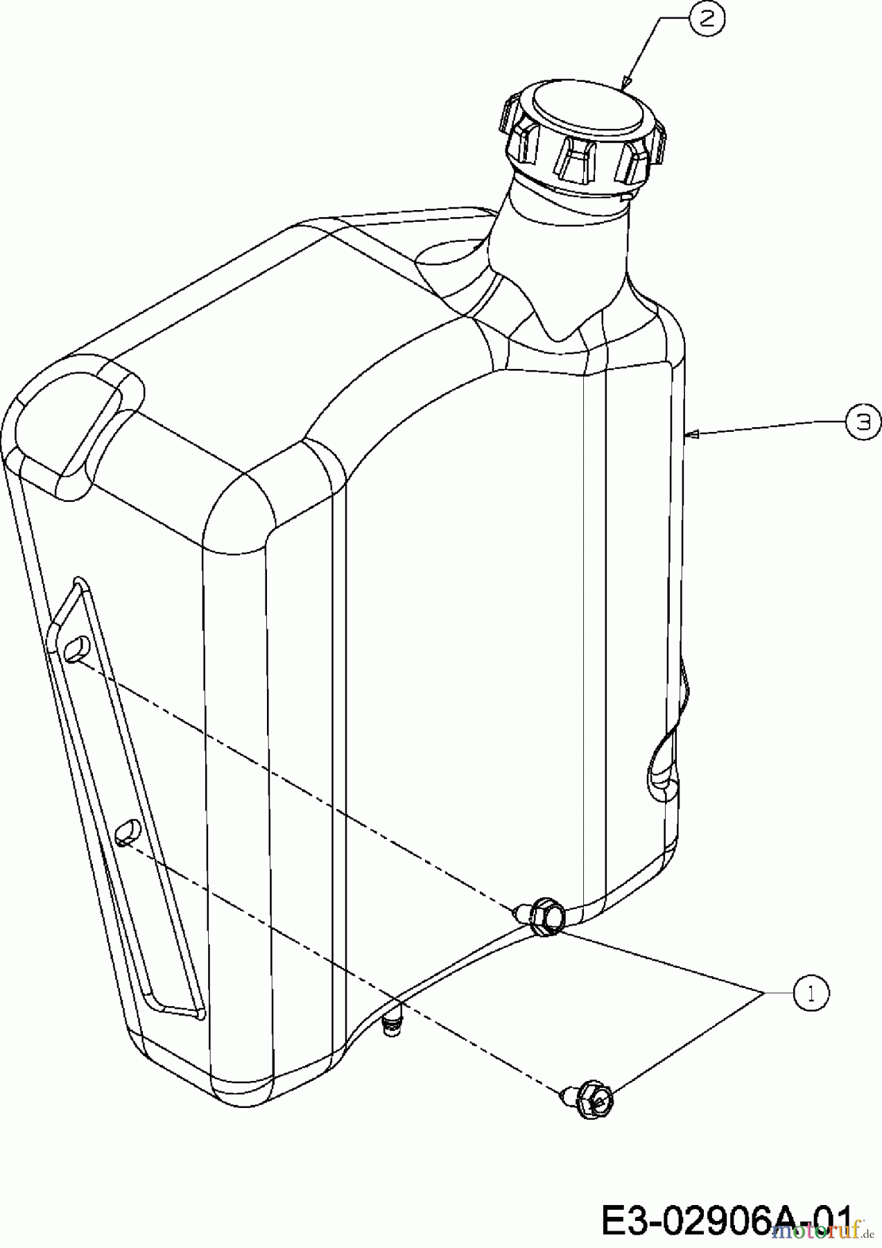 Cub Cadet Rasentraktoren CC 1015 13AV11CF603 (2008) Tank 3 Gal