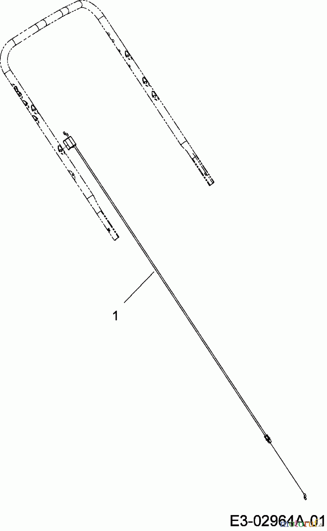 Merox Motormäher mit Antrieb MX 45 BRB 12E-T58R667 (2007) Bremszug