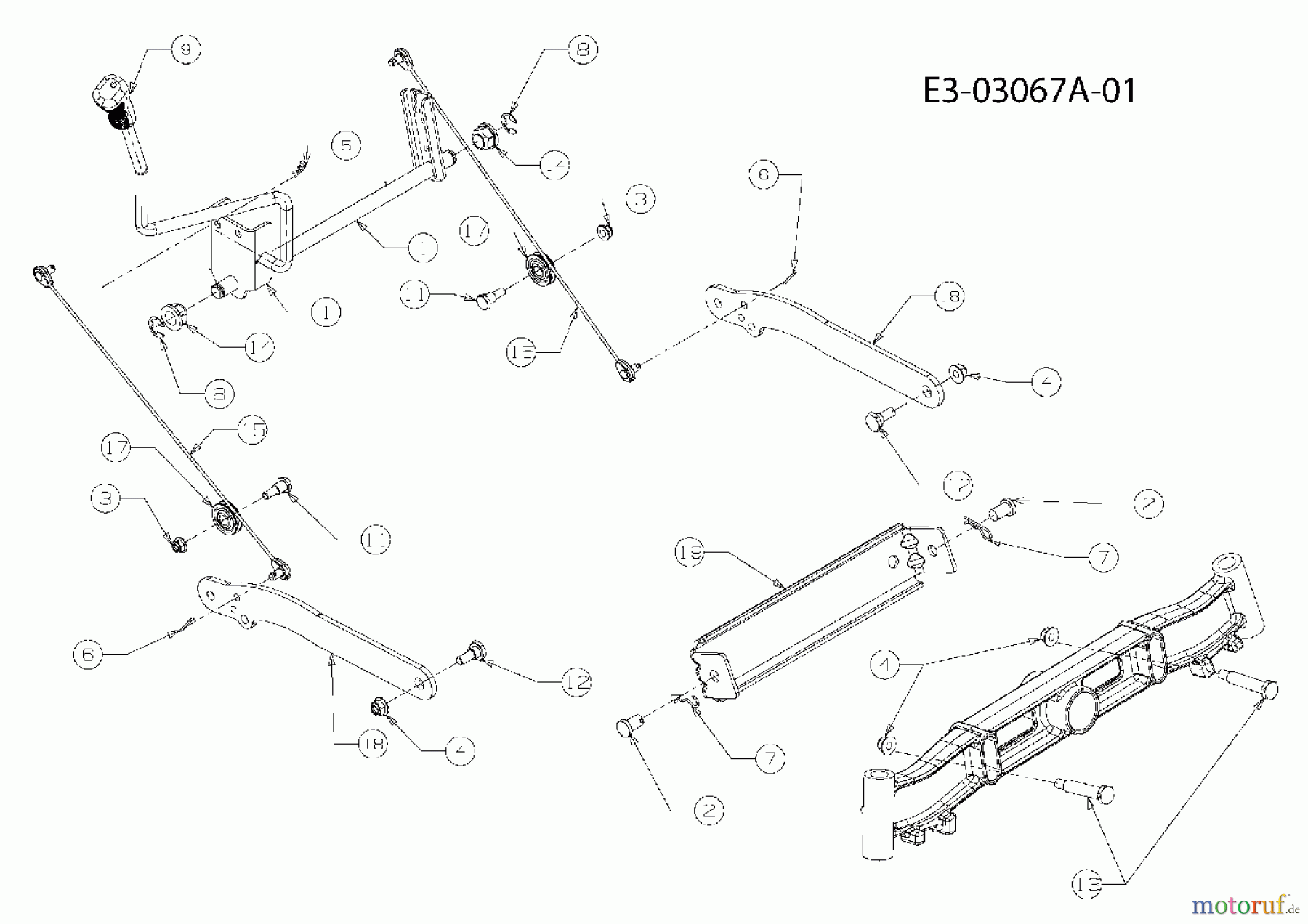 Massey Ferguson Gartentraktoren MF 50-23 SD 14AB13CP695 (2007) Mähwerksaushebung