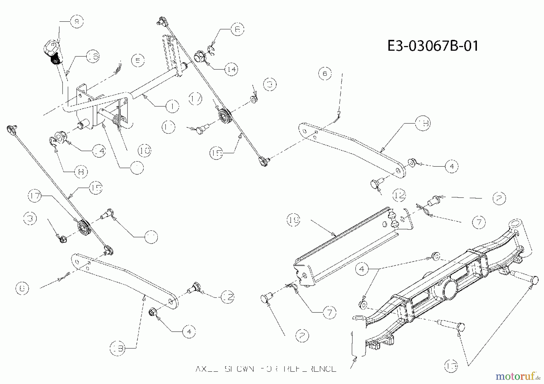  Cub Cadet Gartentraktoren GT 1223 14AB13CP603  (2006) Mähwerksaushebung
