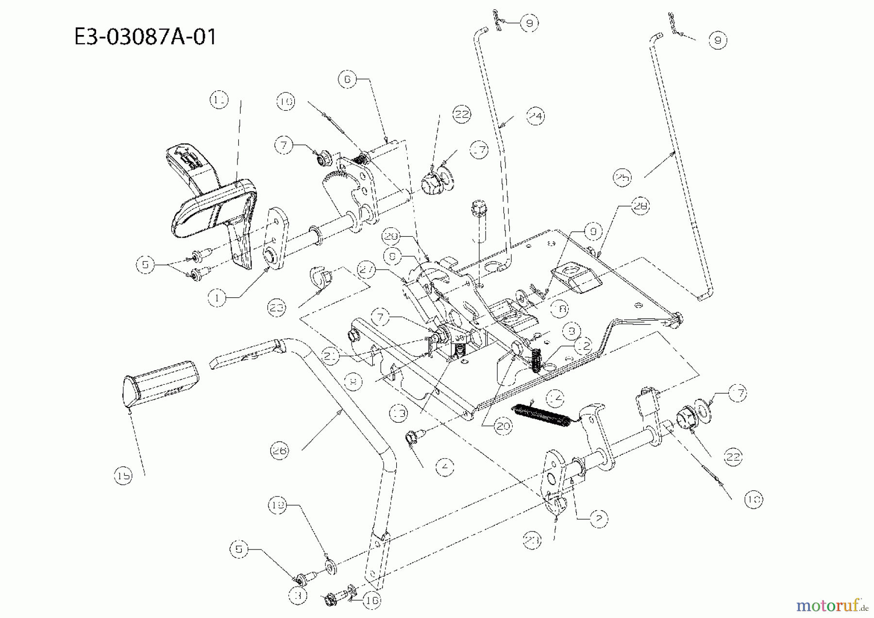 Massey Ferguson Rasentraktoren MF 42-20 SD 13AE11CG695  (2007) Pedale