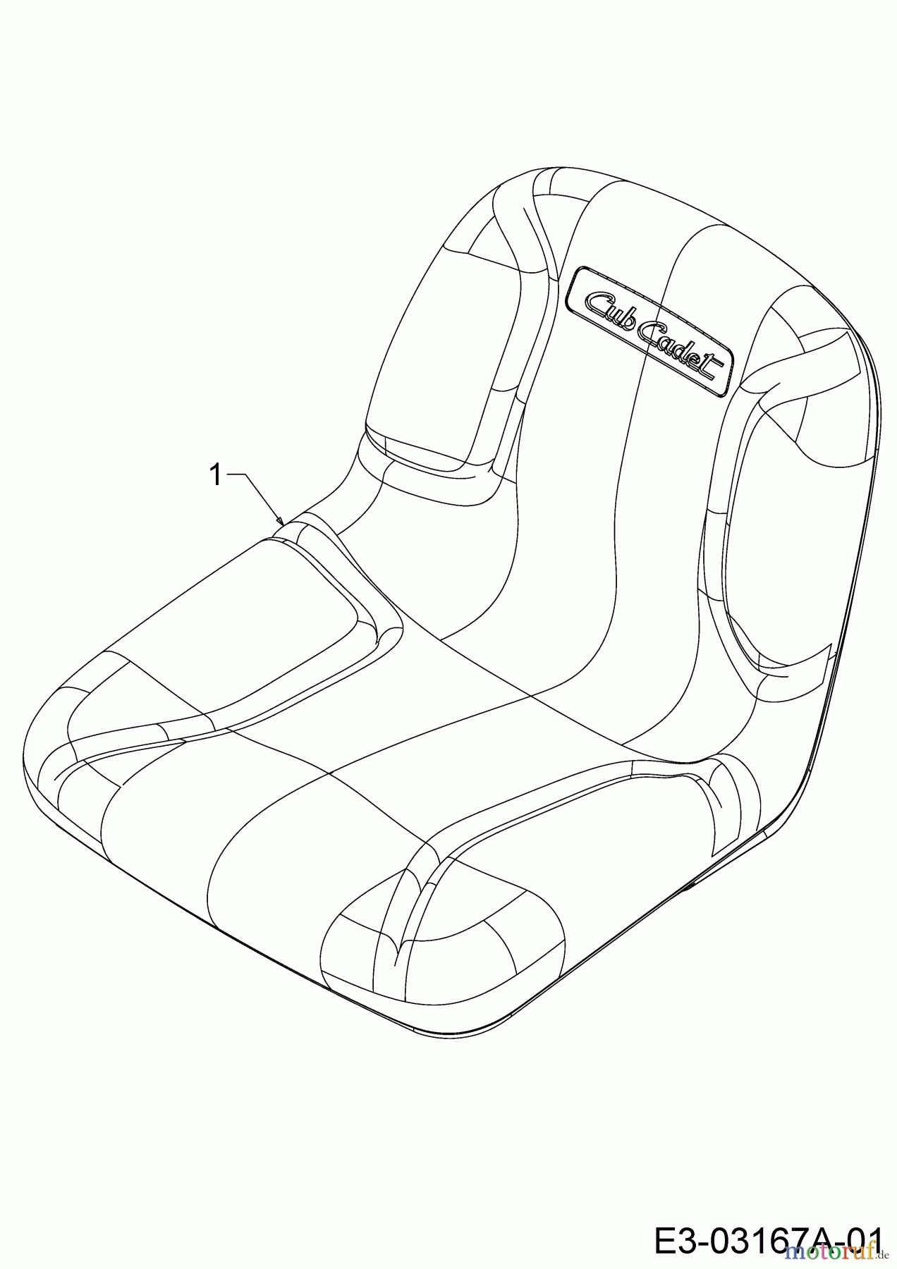 Cub Cadet Zero Turn All Rounder 1050 17AH9BKP603 (2008) Sitz