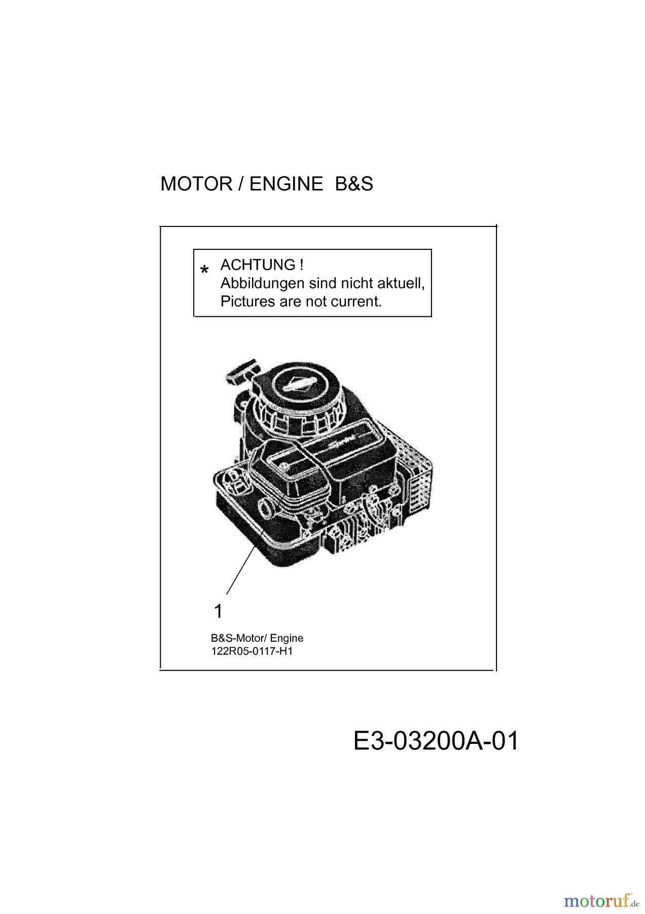  Wolf-Garten Motormäher mit Antrieb Blue Power 53 AHWES 12AGPV9M650  (2014) Motor B&S