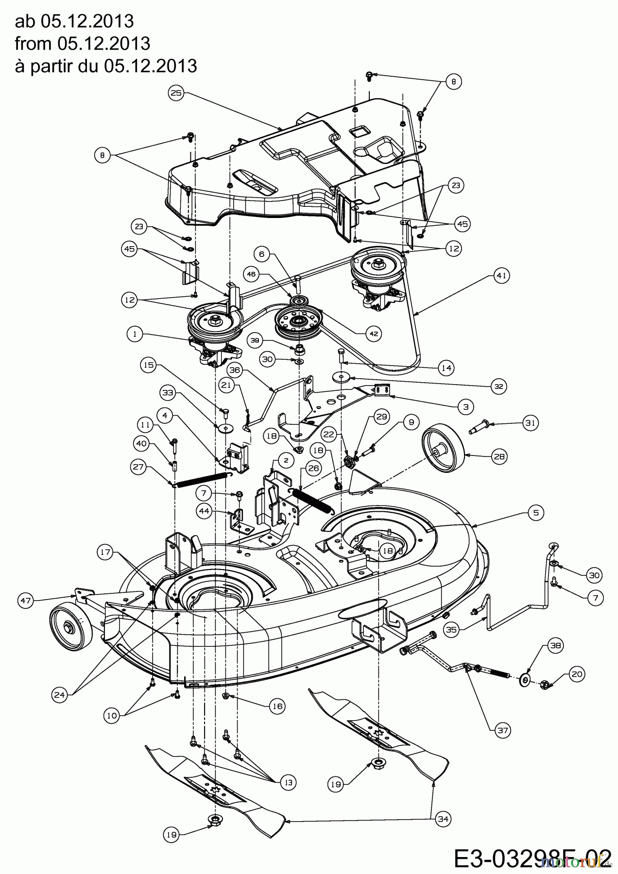  Massey Ferguson Rasentraktoren MF 38-13 ST 13BY77GF695  (2014) Mähwerk F (38