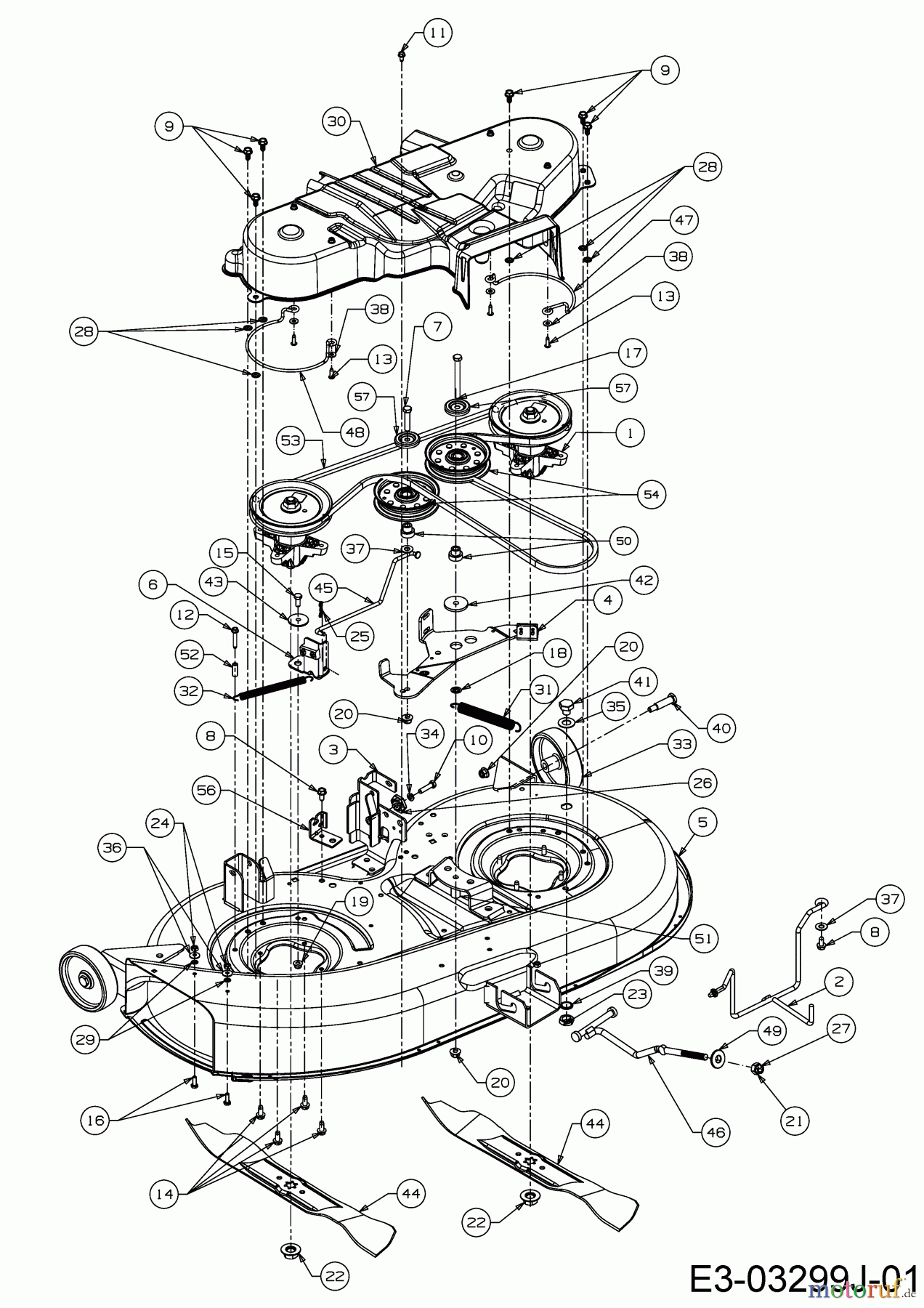 Tigara Rasentraktoren TG 22/107 HBI 13HT79KG649 (2017) Mähwerk G (42