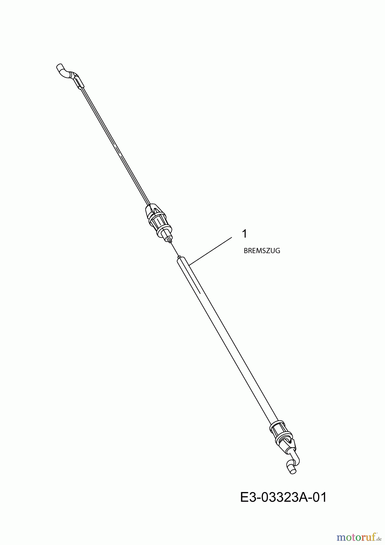  MTD Motormäher mit Antrieb SP 53 GHWK 12A-567D678  (2007) Bremszug