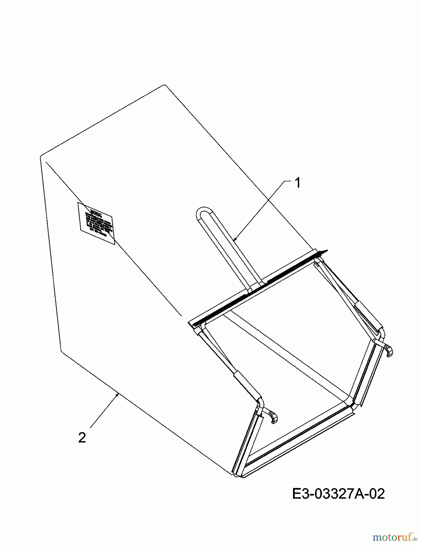 MTD Motormäher mit Antrieb SPK 53 12AI837D678 (2009) Grasfangsack Seriennr. ...K...