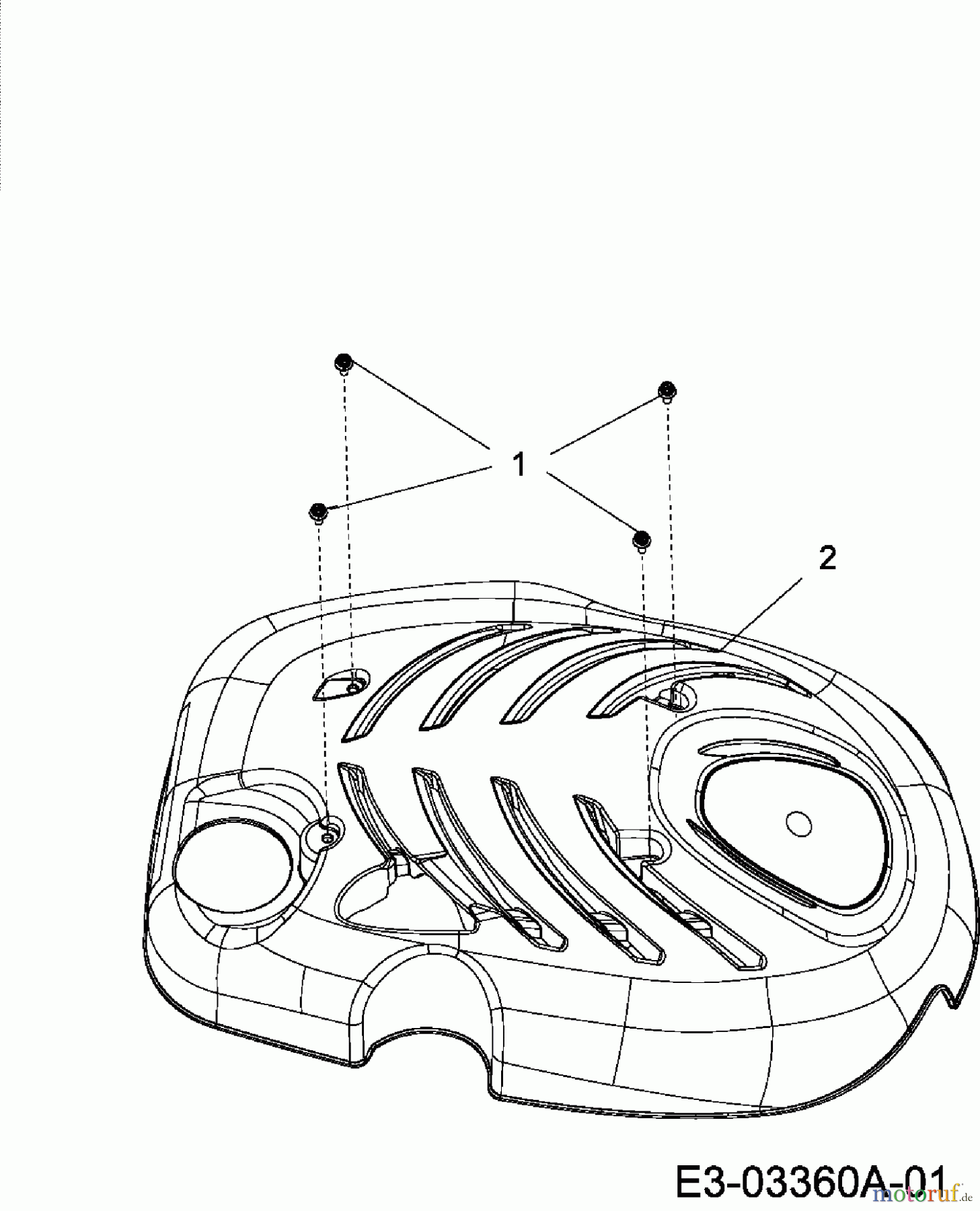  MTD Motormäher mit Antrieb 4635 SPO 12C-J2MD662  (2007) Motorhaube M1