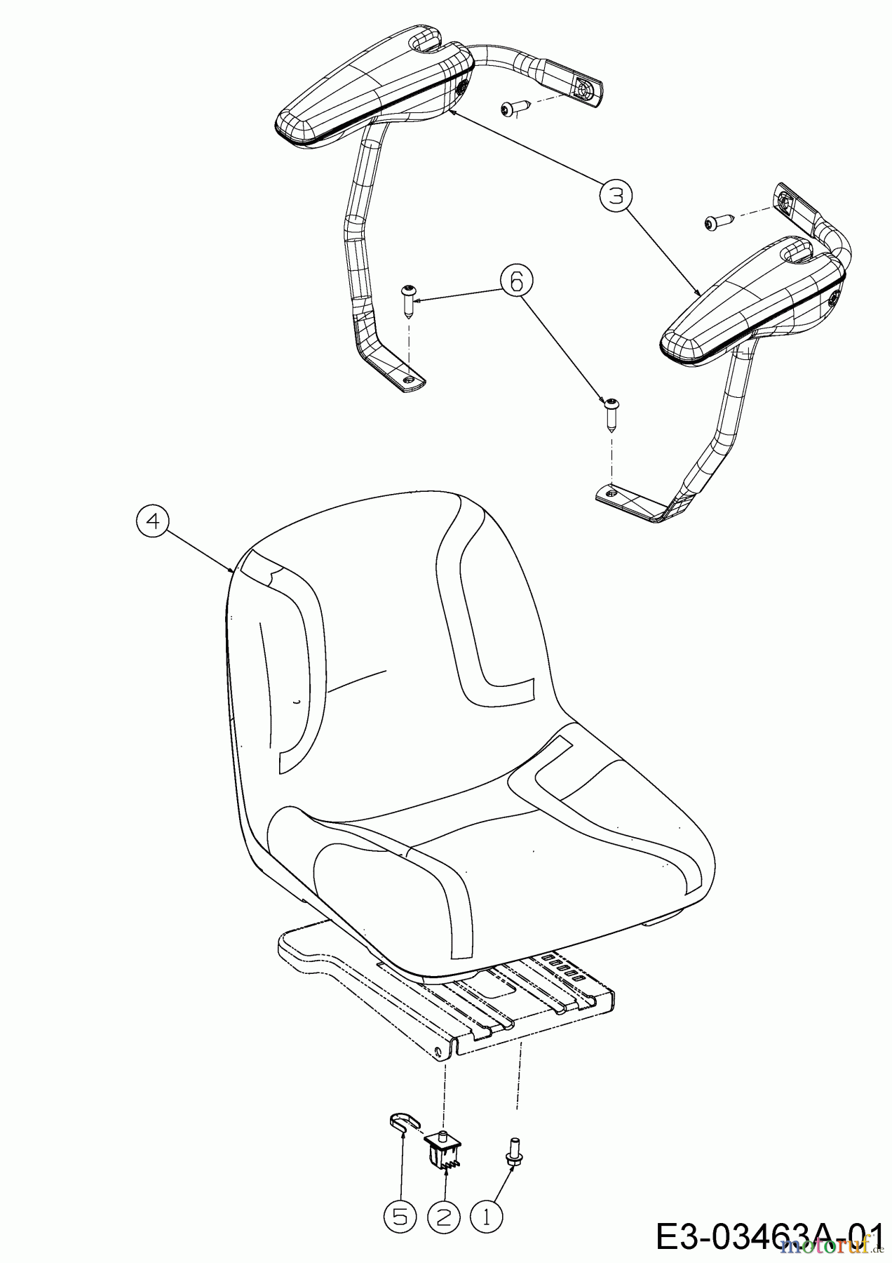 Cub Cadet Zero Turn RZT L 50 17AICACQ603 (2015) Sitz