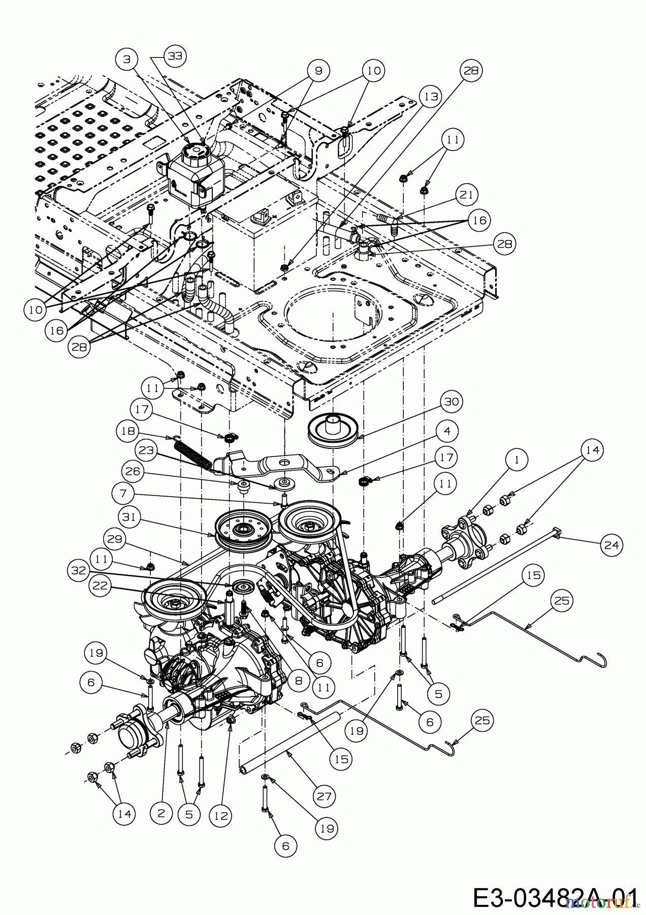 Cub Cadet Zero Turn Z-Force SZ 60 17ASDGHD010 (2015) Fahrantrieb